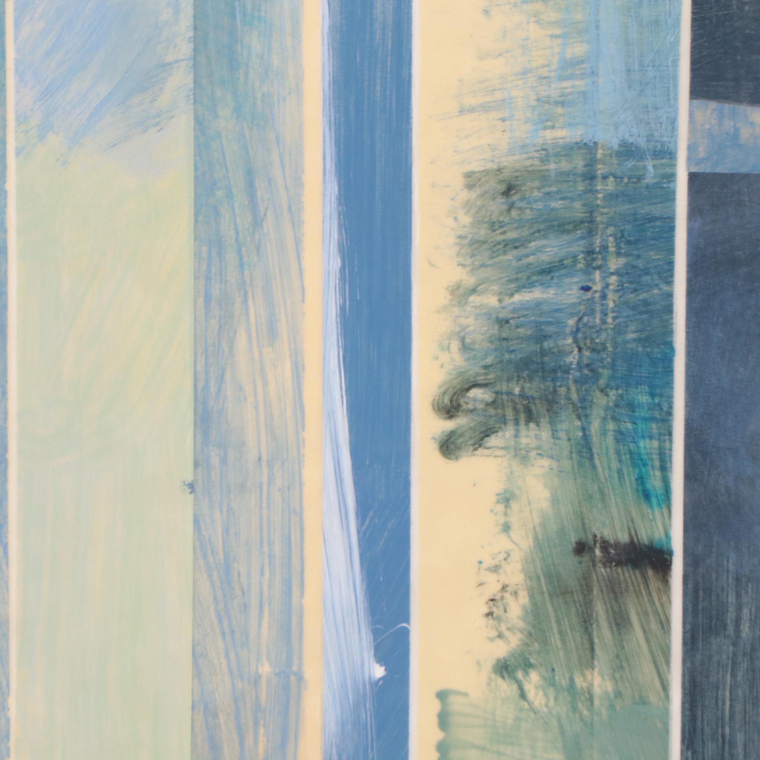 Ursula Brenner Abstract Mixed Media Painting, 21st Century