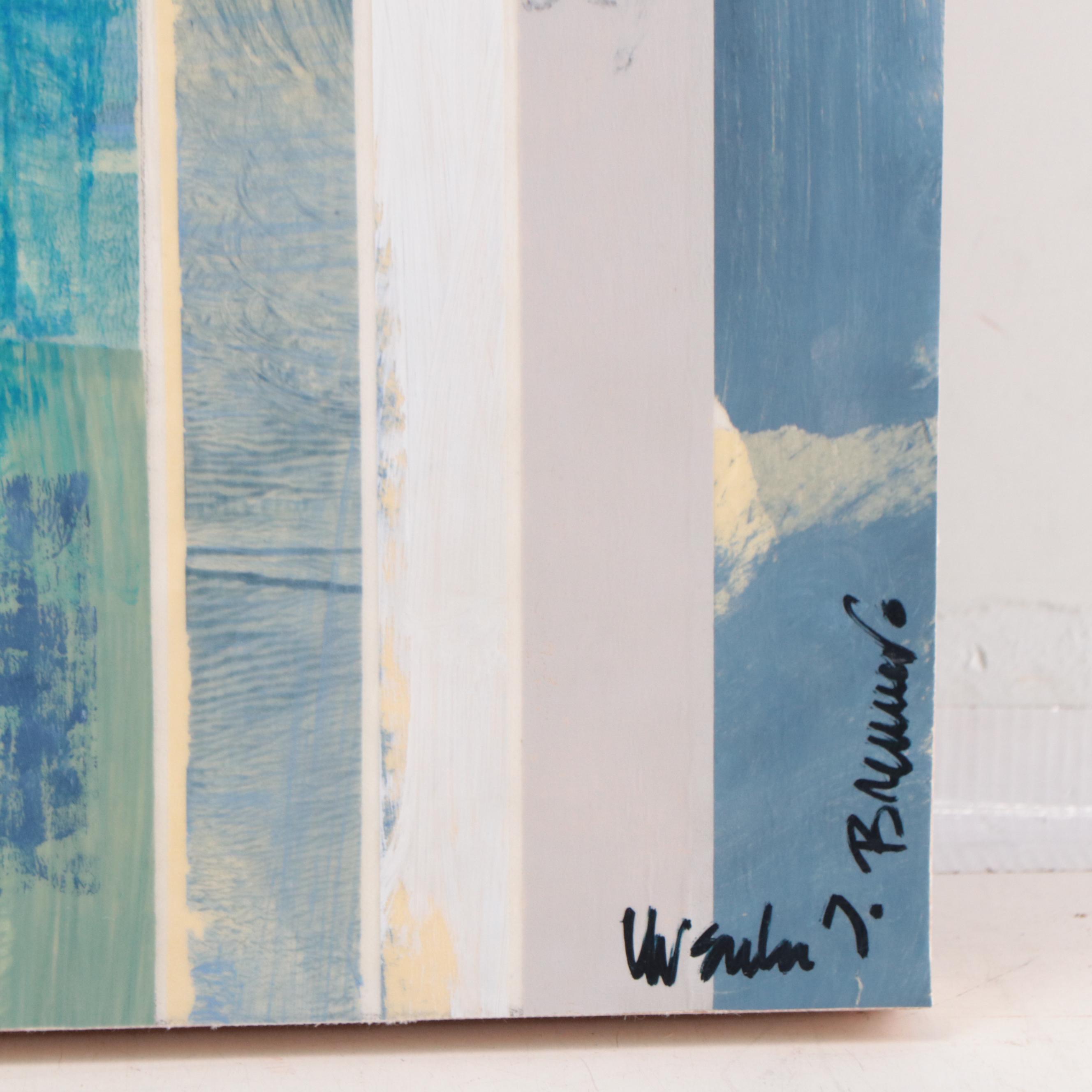 Ursula Brenner Abstract Mixed Media Painting, 21st Century