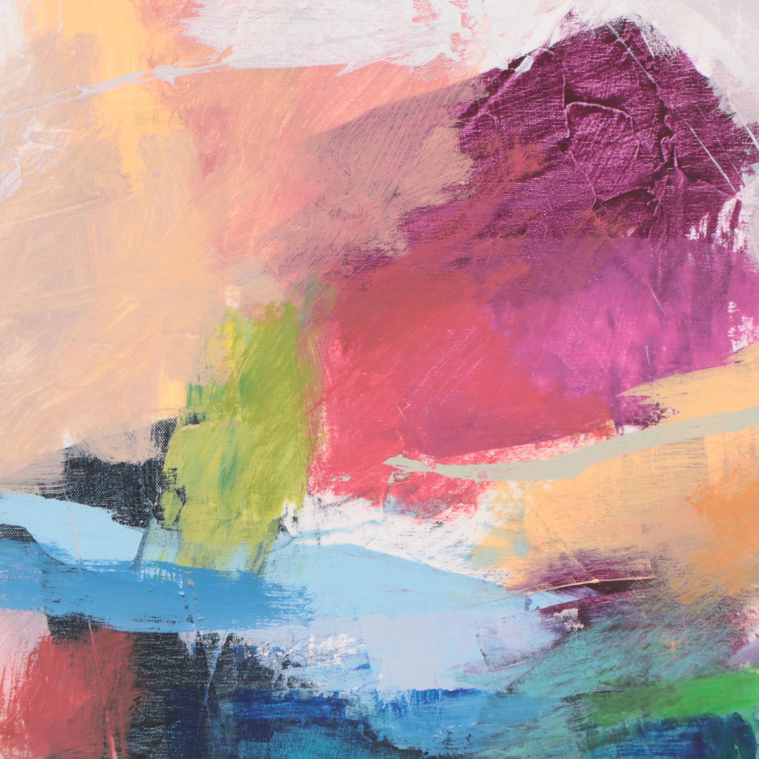 Ursula Brenner Abstract Acrylic Painting, 21st Century