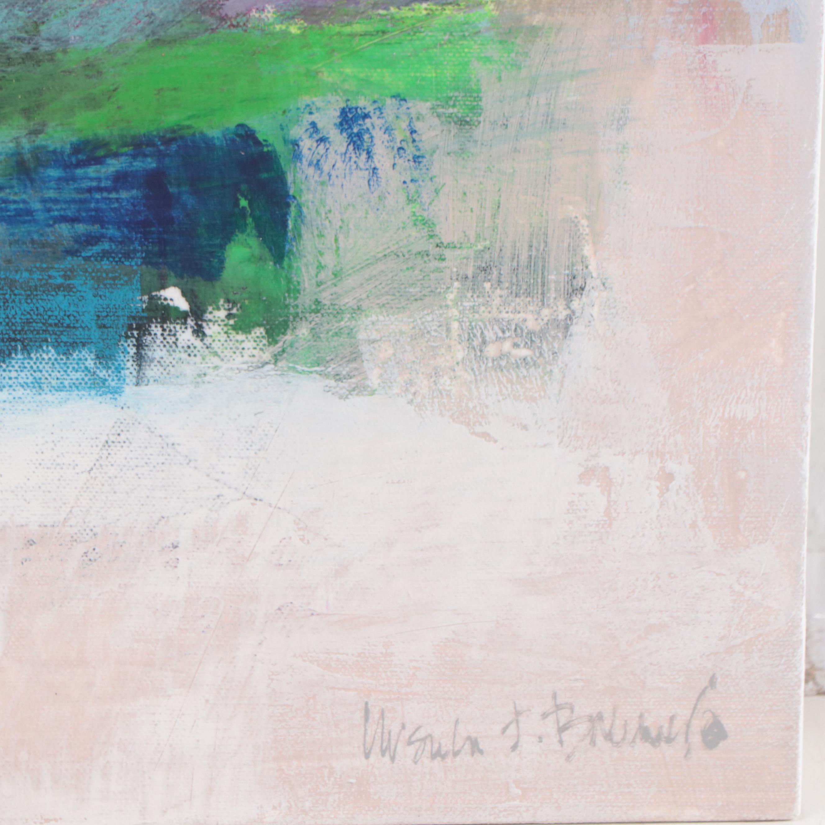 Ursula Brenner Abstract Acrylic Painting, 21st Century