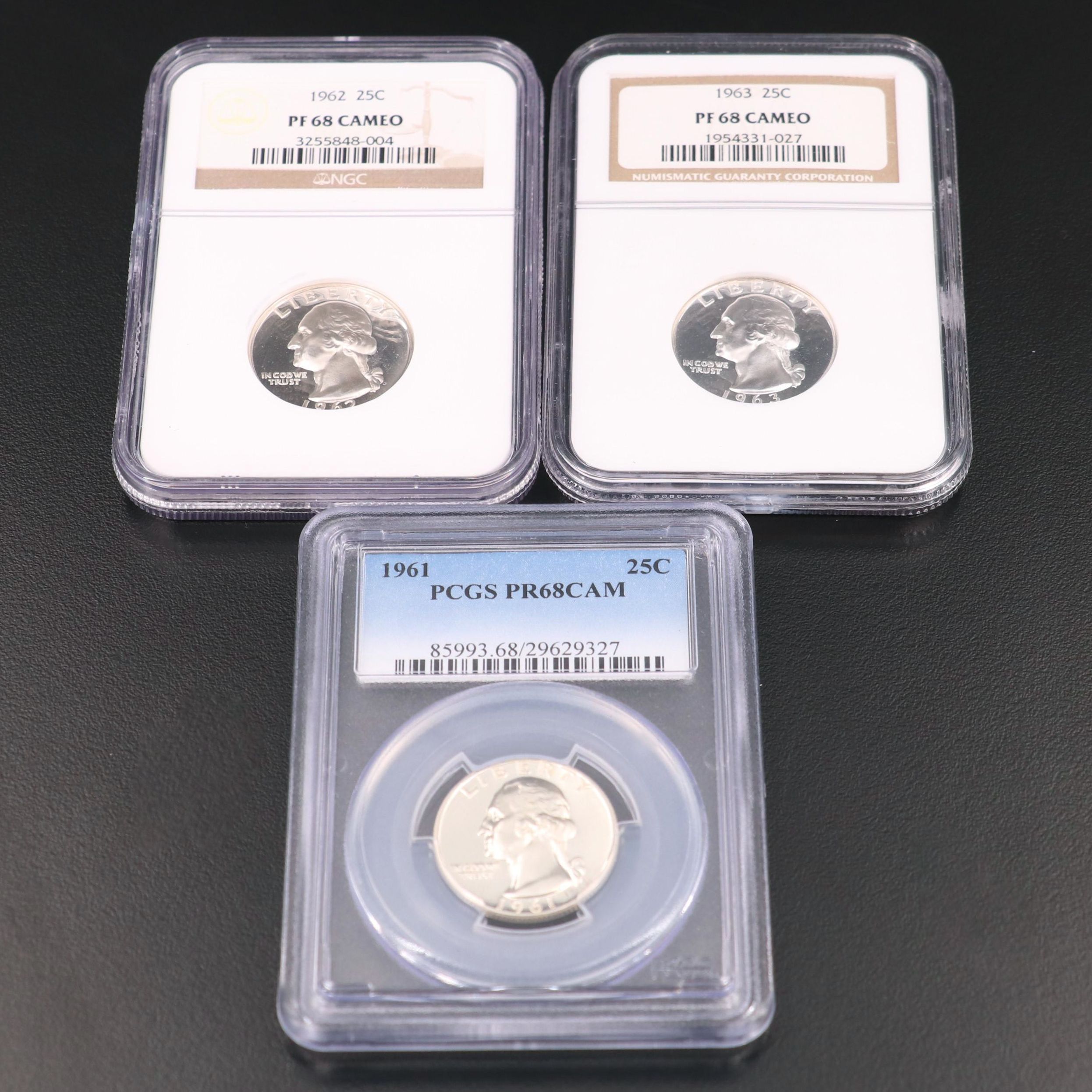 Three Proof Silver Washington , 1961–1963