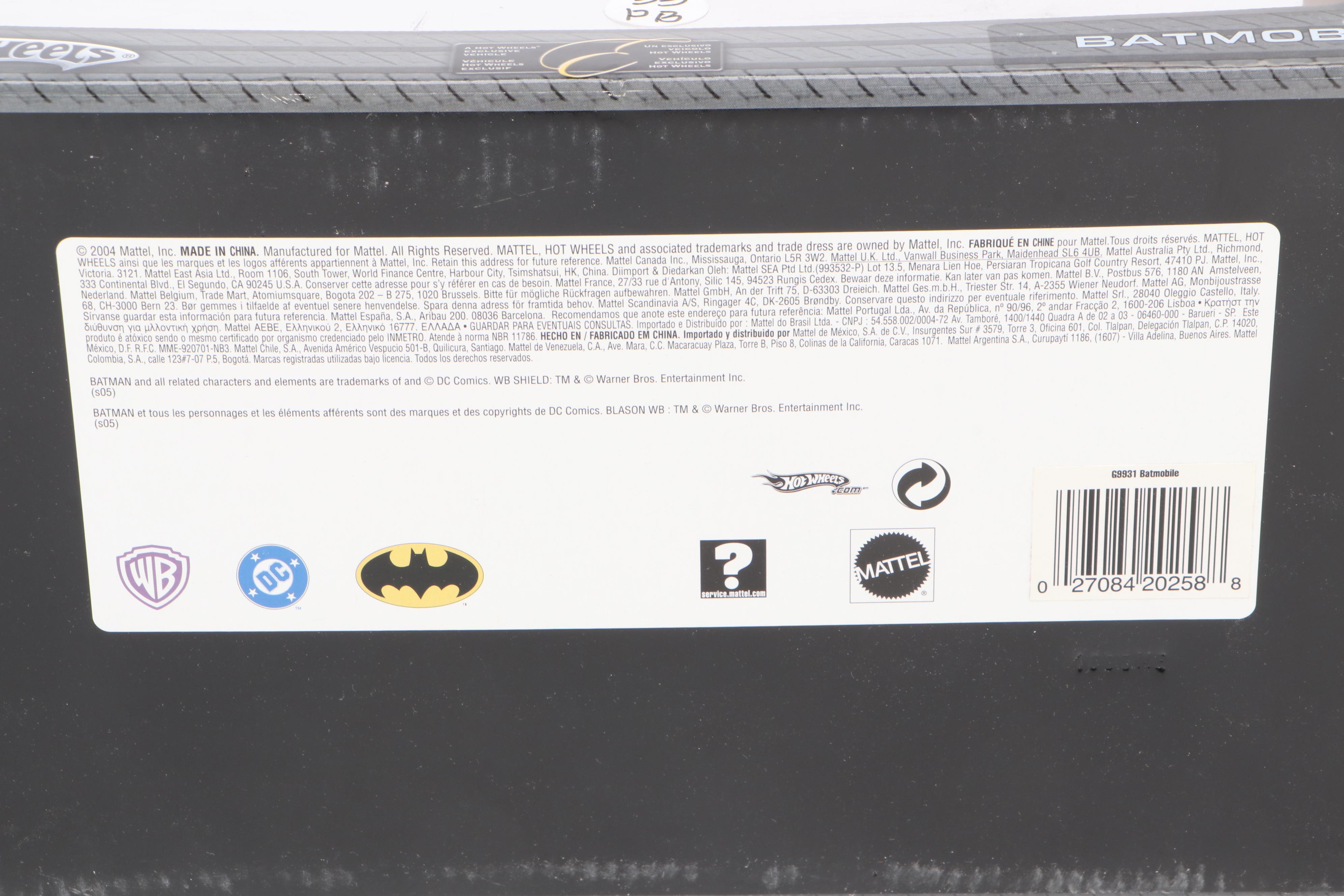 Mattel Hot Wheels Diecast Metal Batmobiles