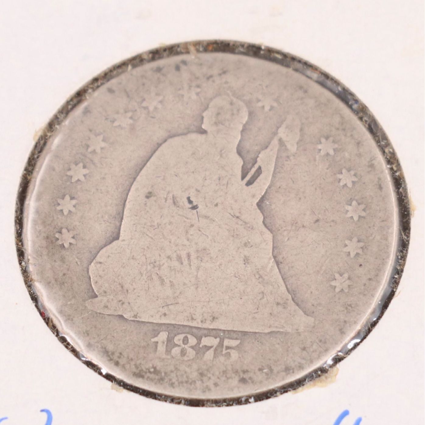 1875-S Seated Liberty Silver Quarter
