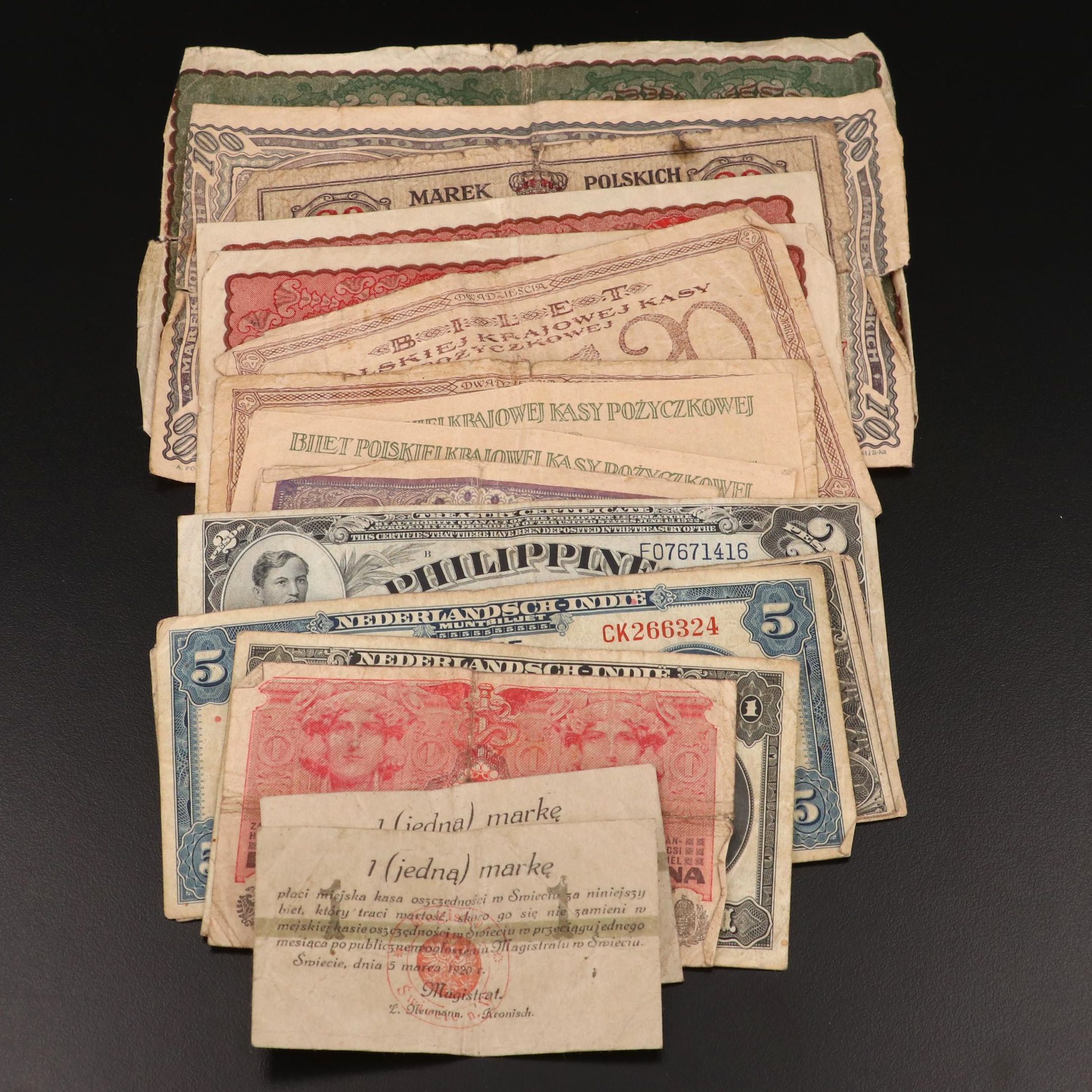 Twenty Pieces of Foreign Currency
