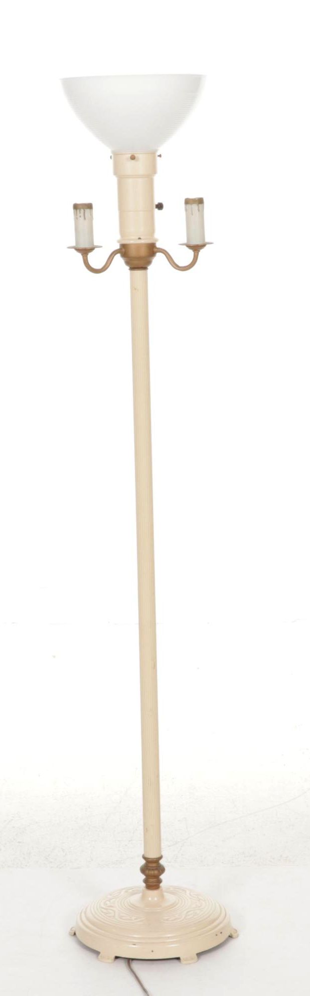 Aladdin Lamp Co. Candelabras Torchiere Floor Lamp, Mid-20th Century