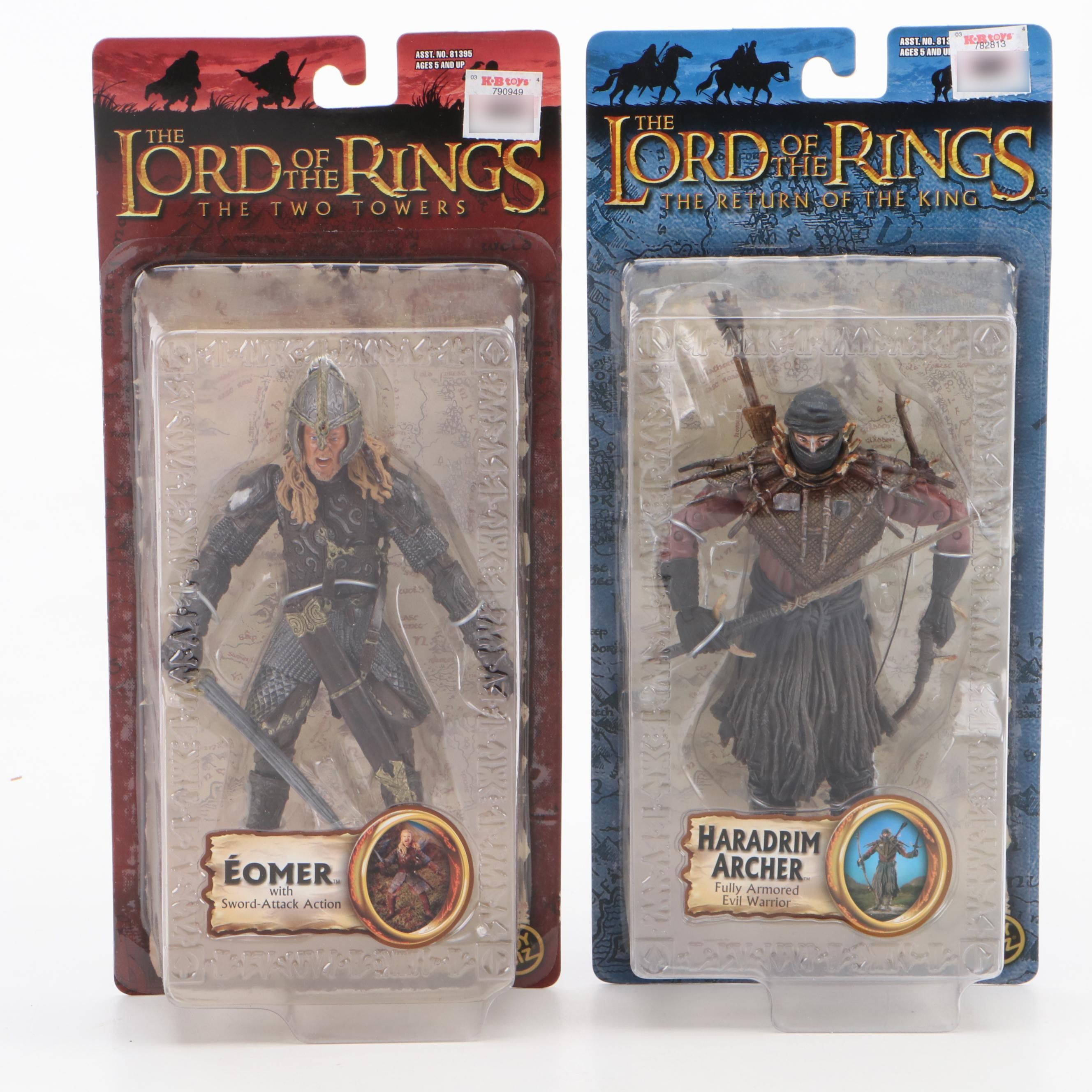 Toy Biz "Lord of the Rings" Action Figures Including Legolas, Gimli, and More