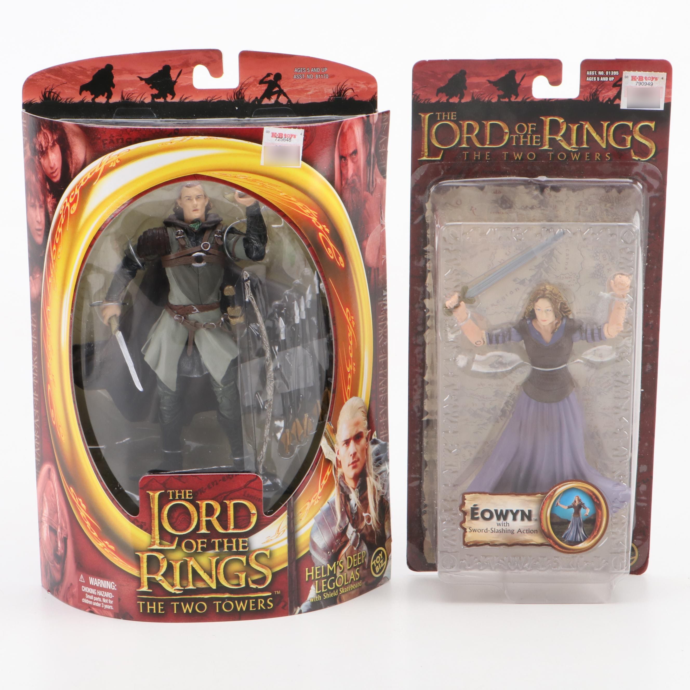 Toy Biz "Lord of the Rings" Action Figures Including Legolas, Gimli, and More