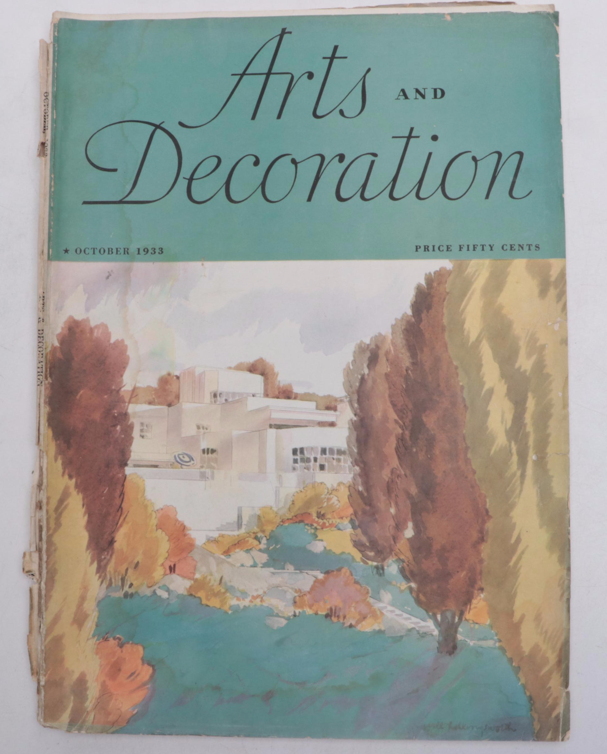 "Arts and Decoration" Magazine Issues, 1930s