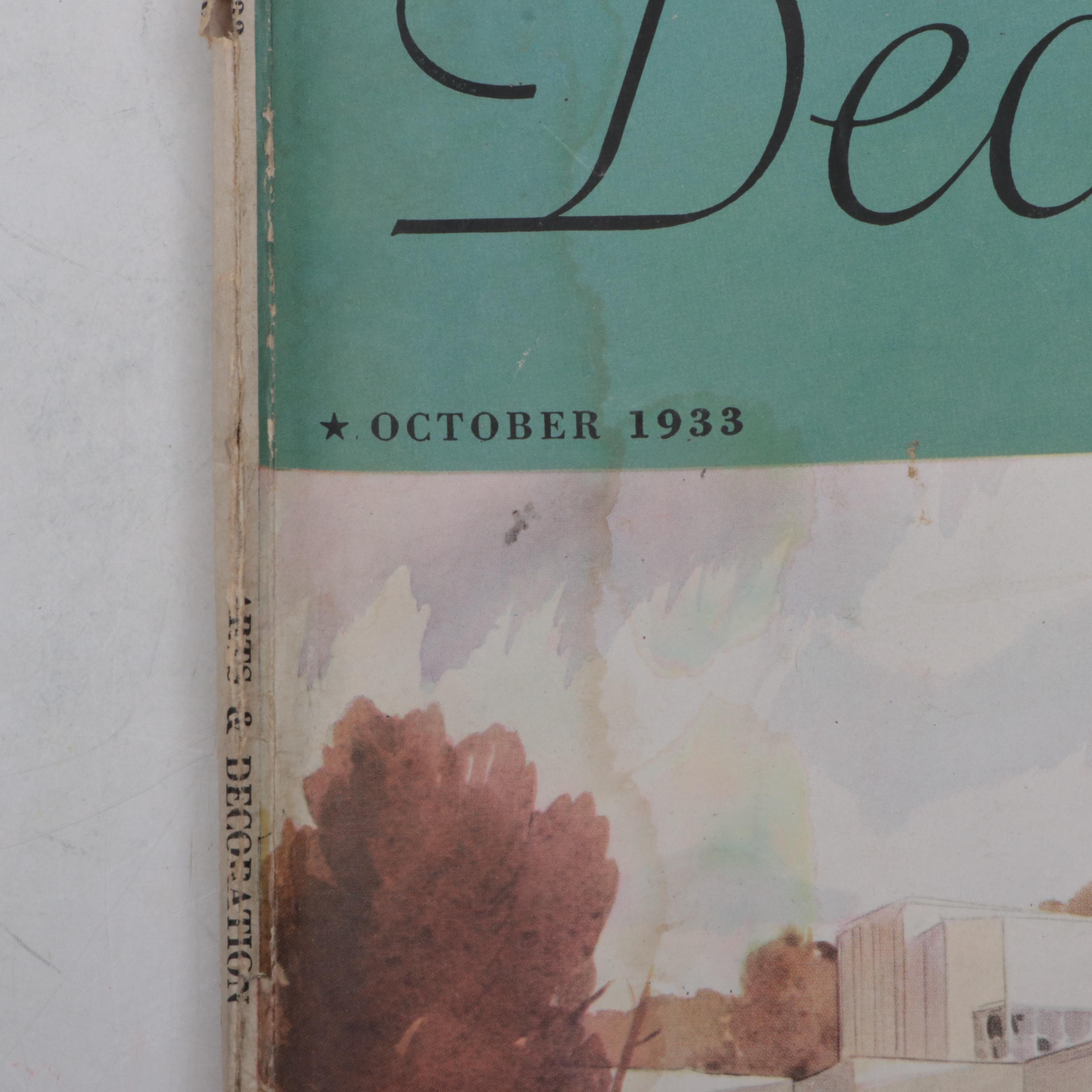 "Arts and Decoration" Magazine Issues, 1930s