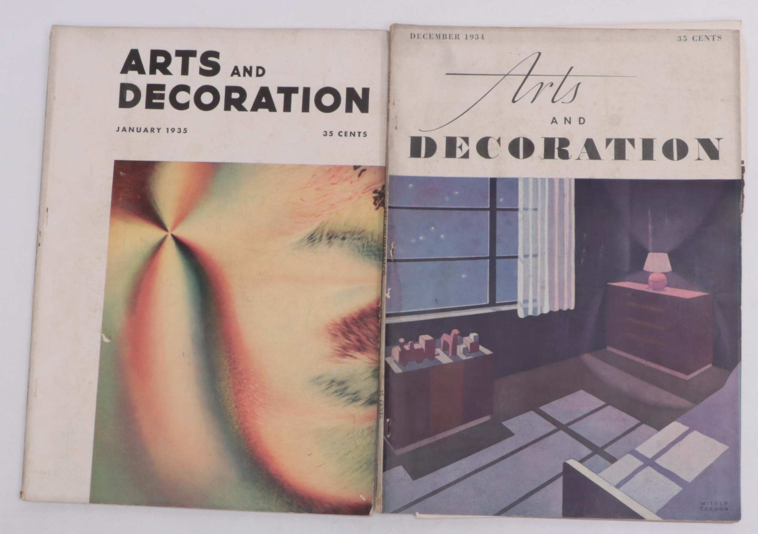 "Arts and Decoration" Magazine Issues, 1930s