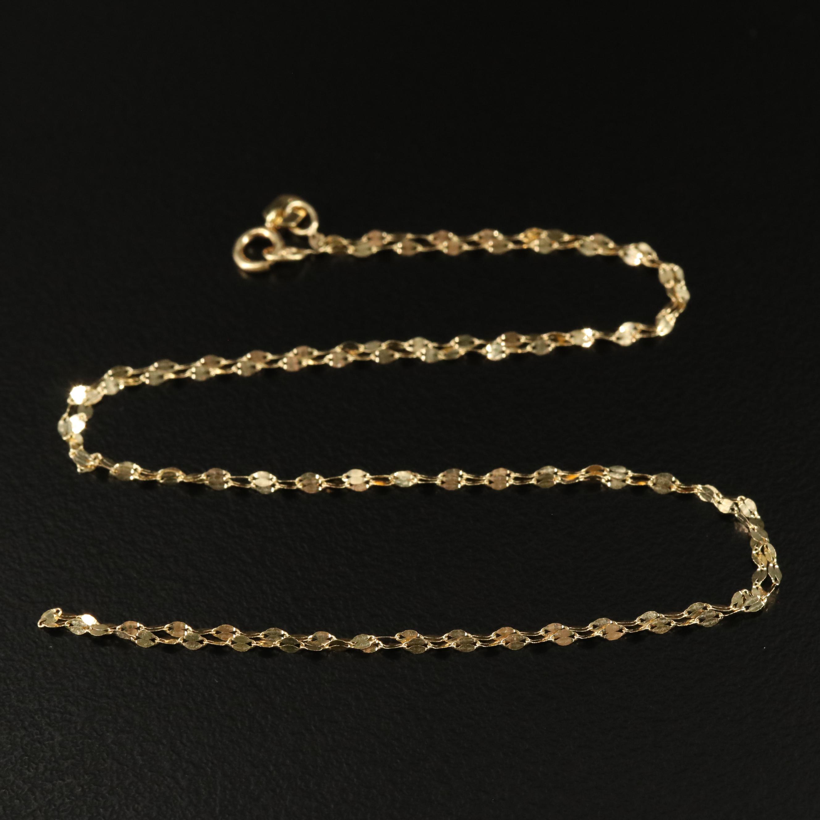 14K Poppy Chain Necklace