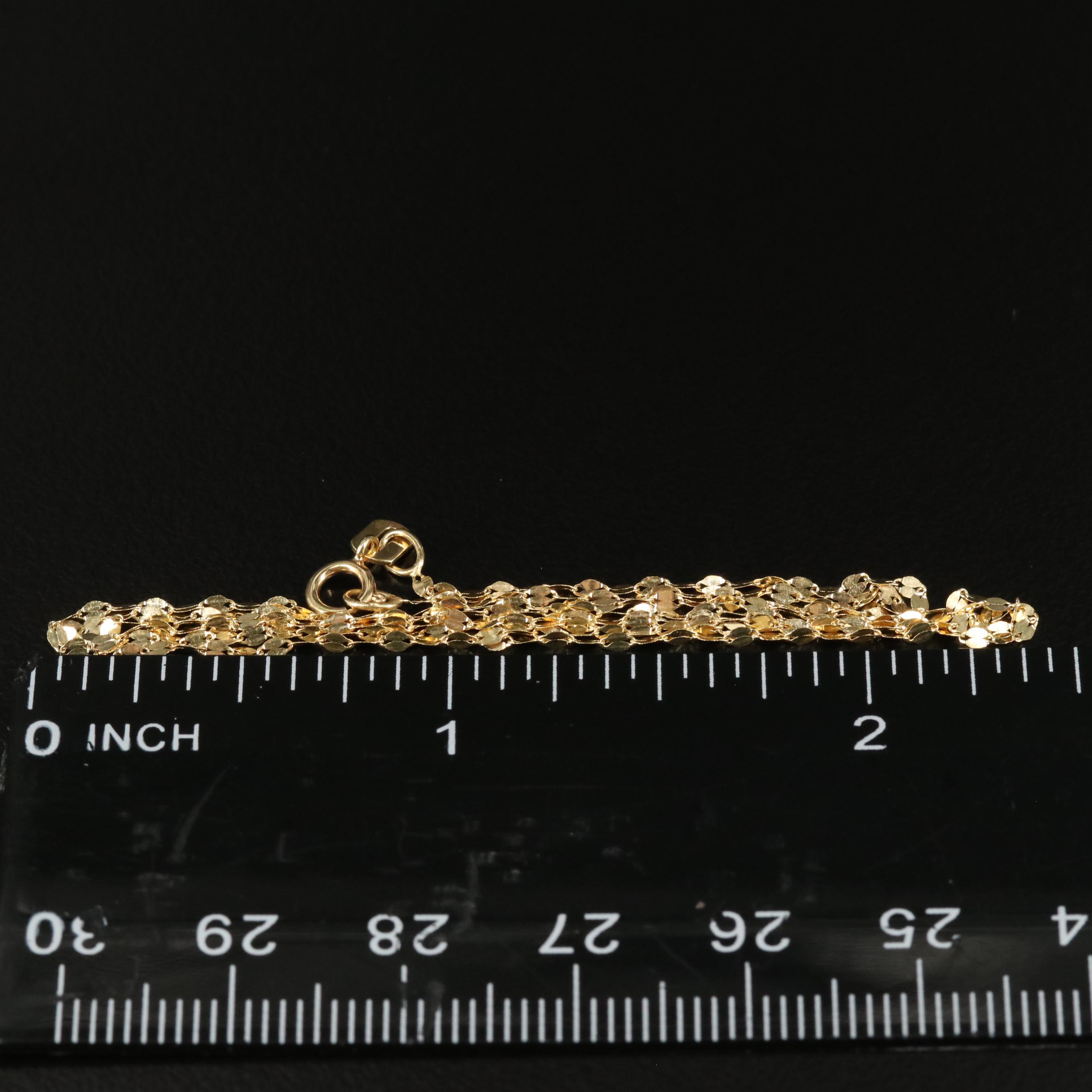 14K Poppy Chain Necklace