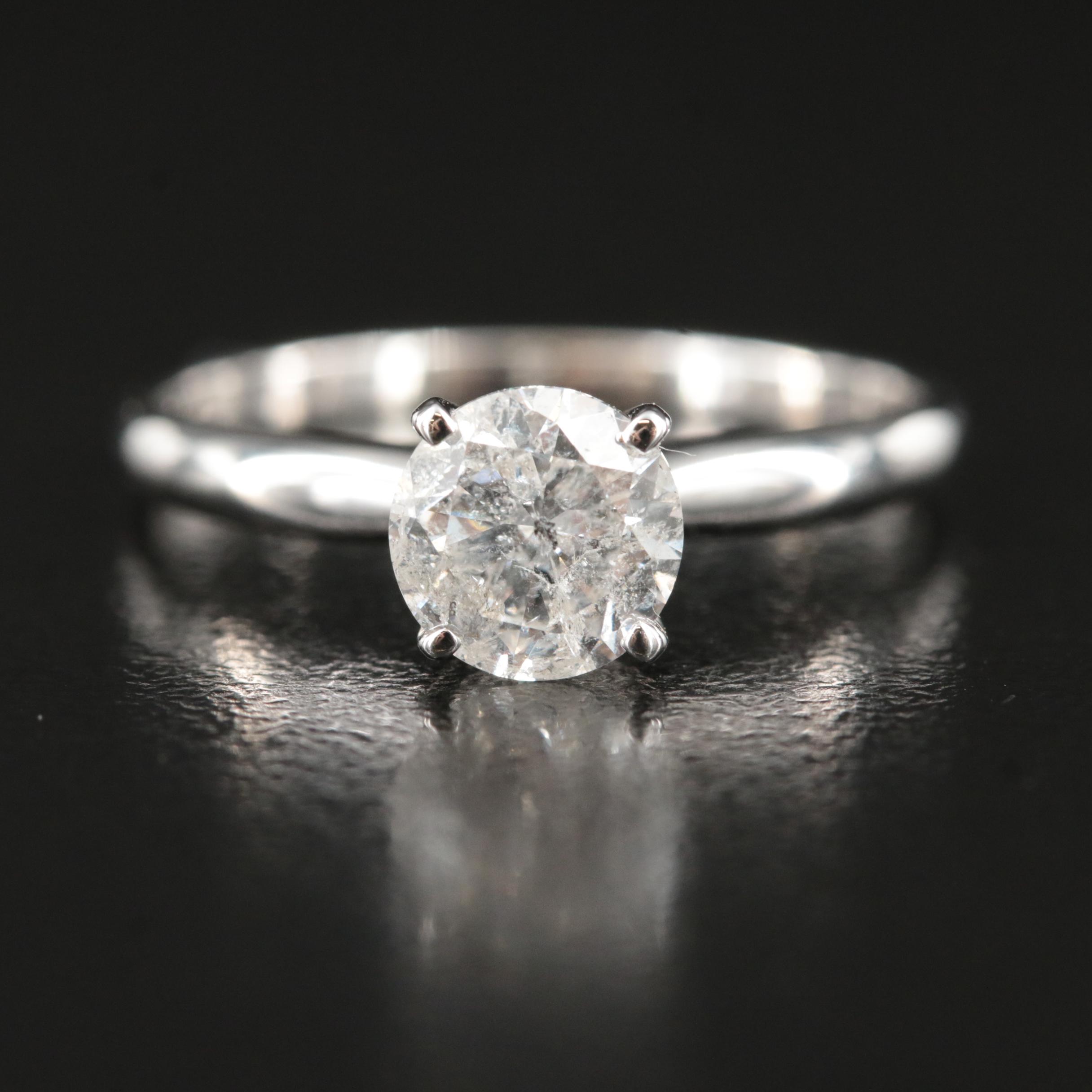 10K 1.10 CT Diamond Solitaire Ring