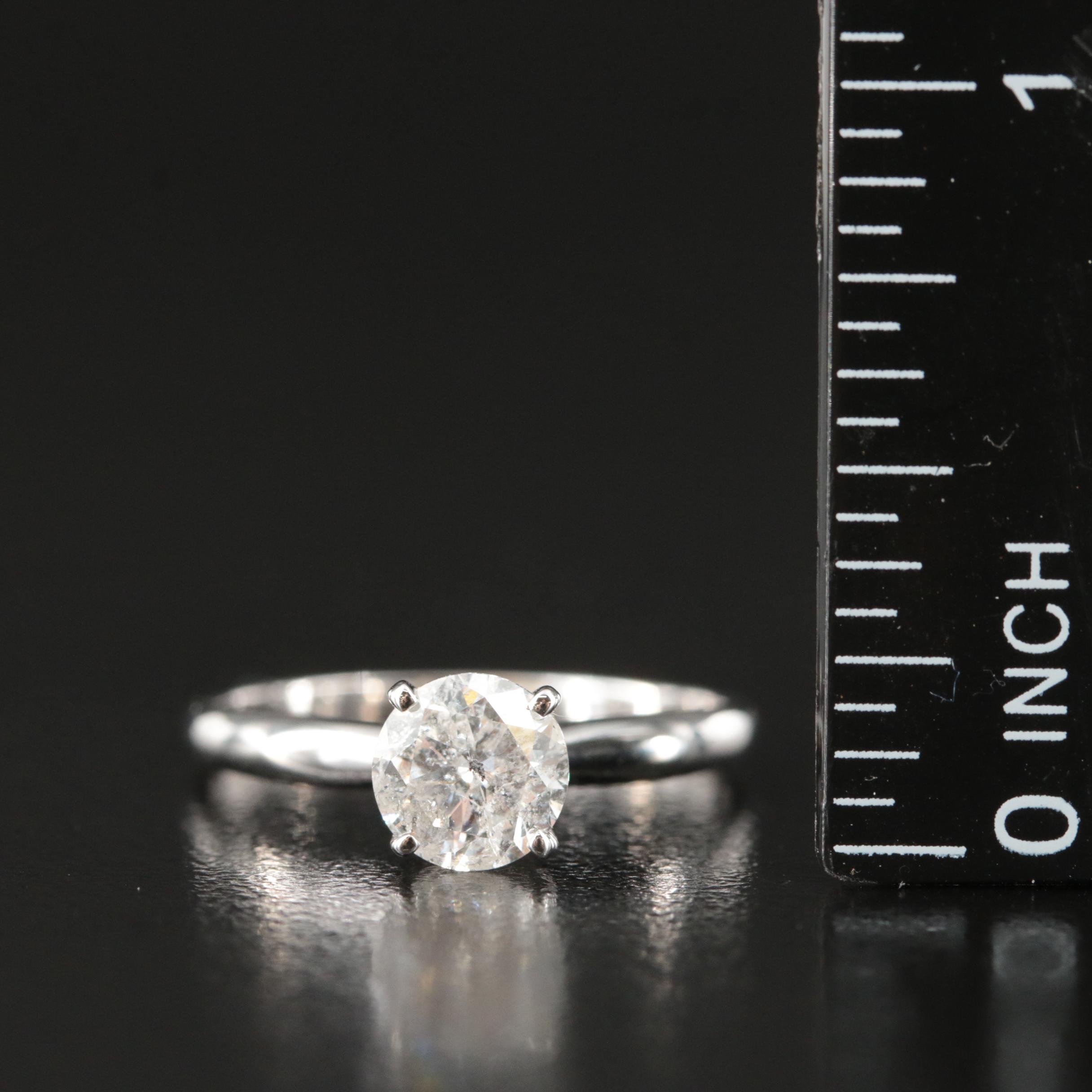 10K 1.10 CT Diamond Solitaire Ring