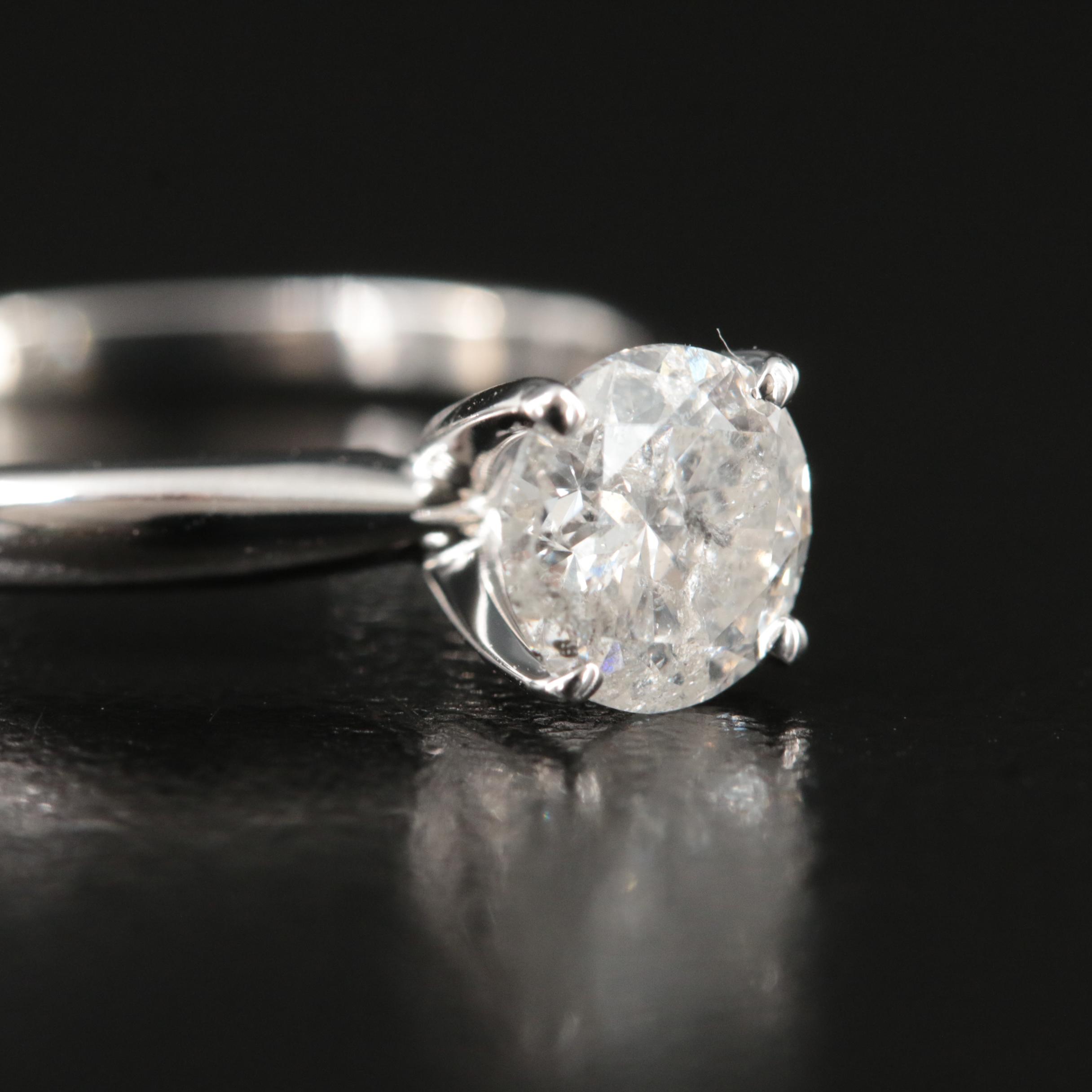 10K 1.10 CT Diamond Solitaire Ring