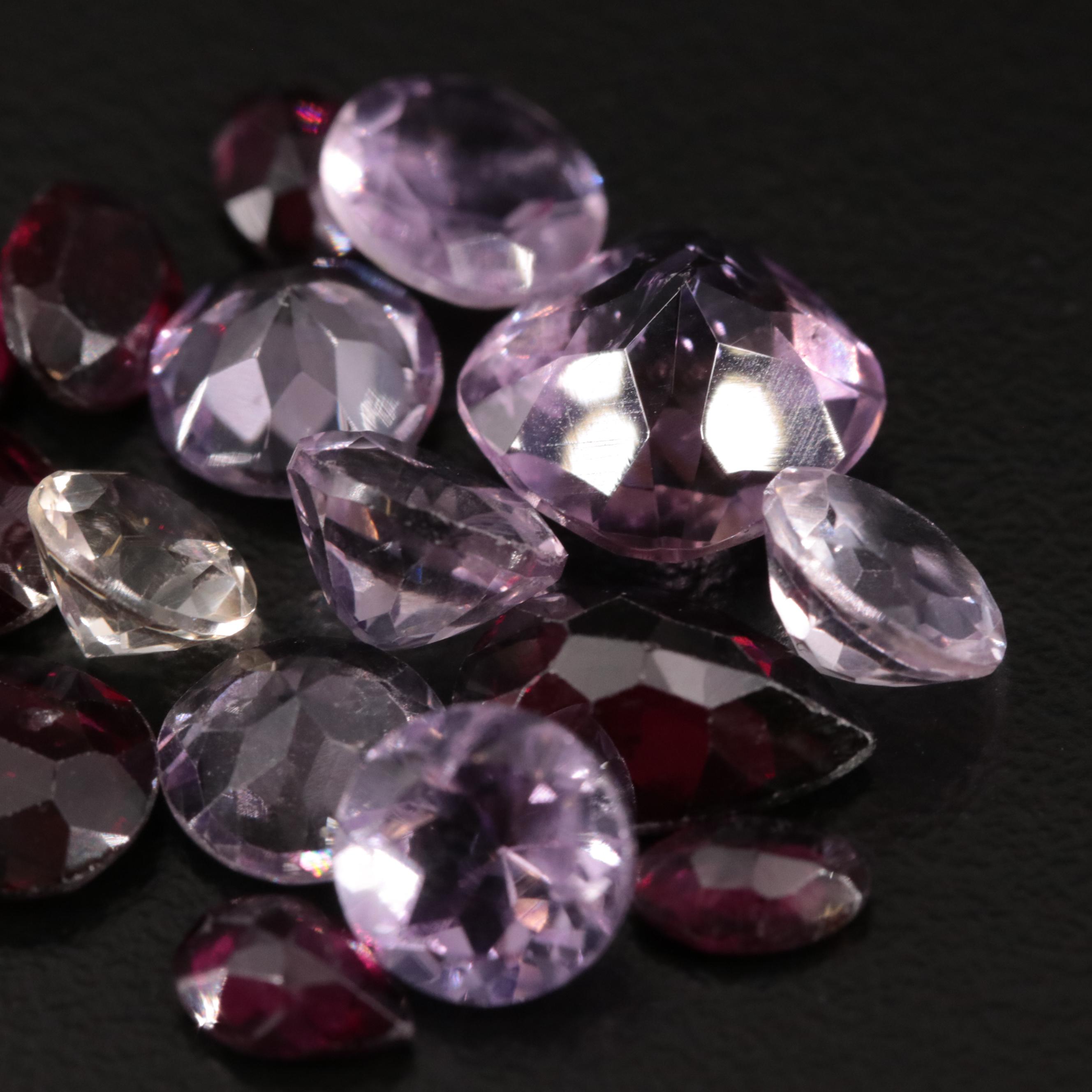 Loose 18.46 Amethyst, Garnet and Citrine Lot