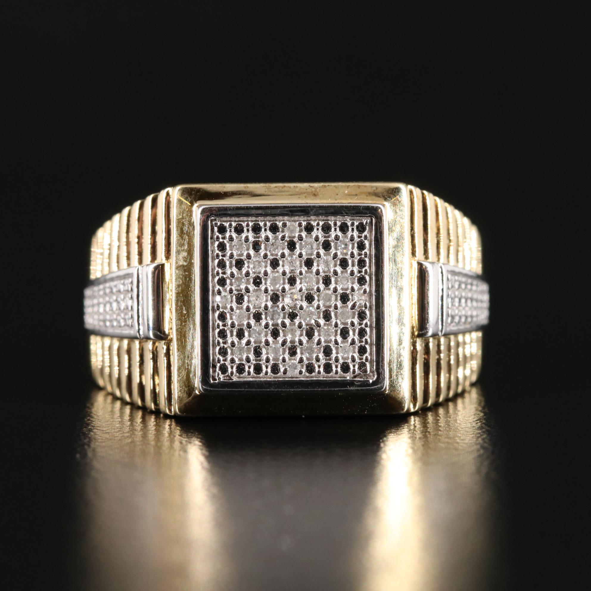 Sterling 0.11 CTW Diamond Ring