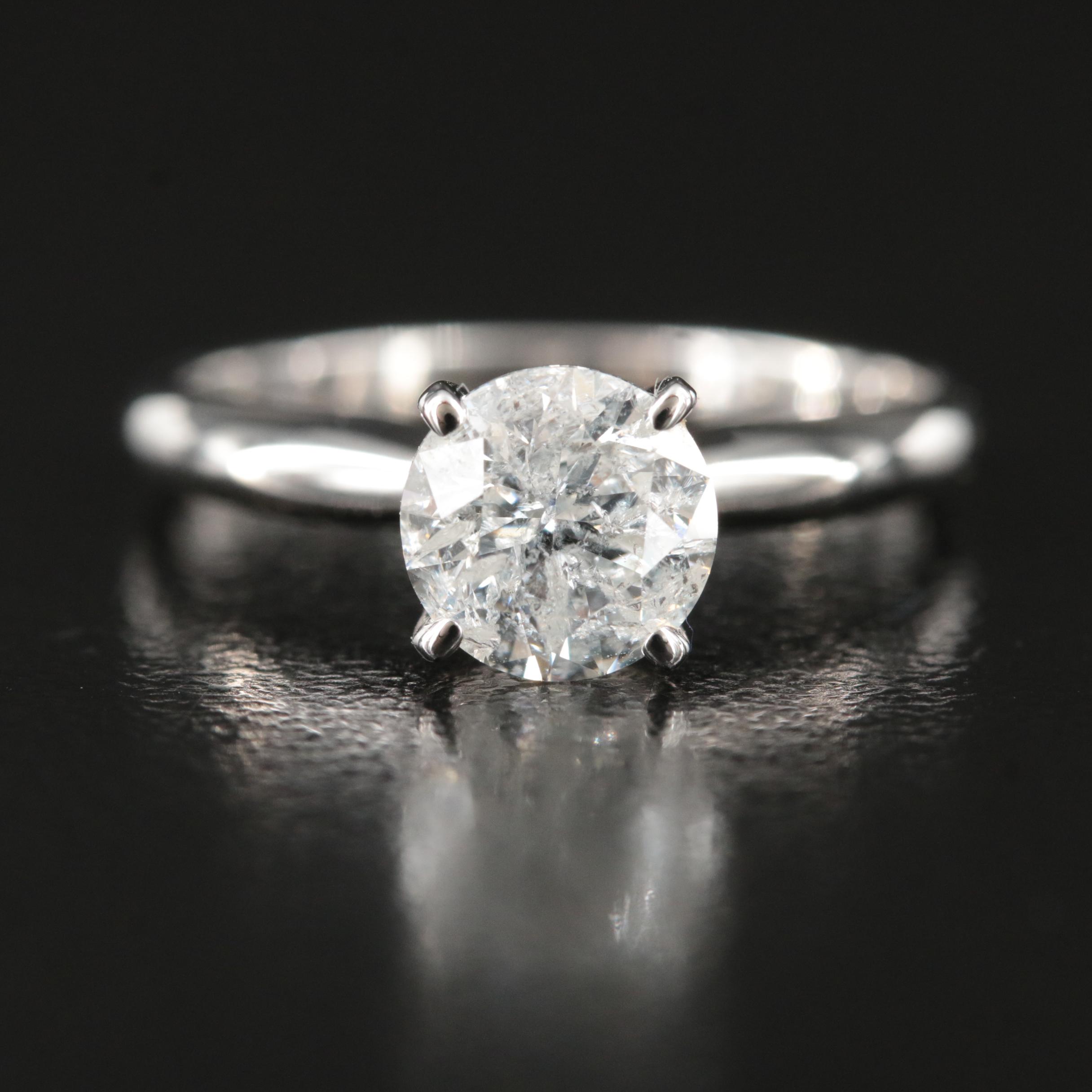 10K 1.09 CT Diamond Solitaire Ring