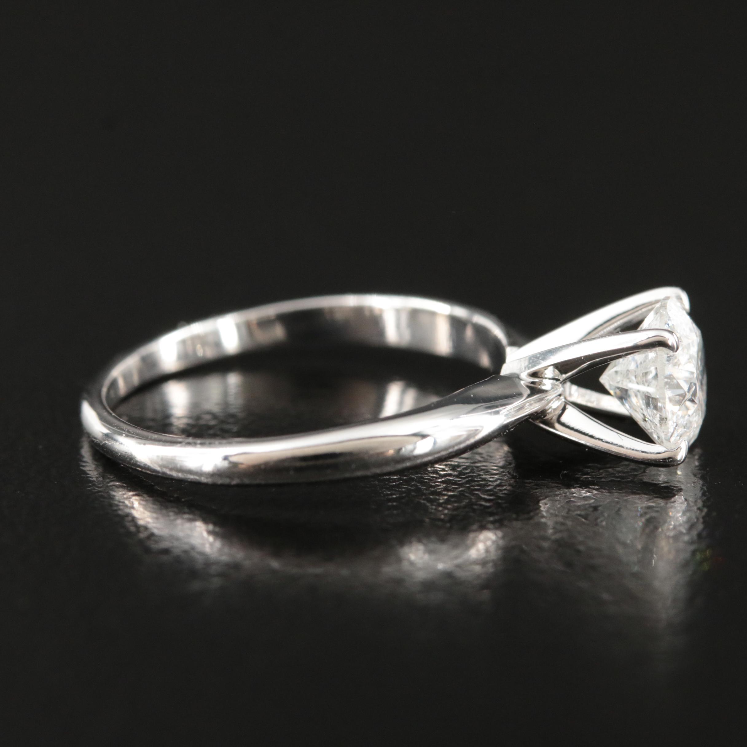 10K 1.09 CT Diamond Solitaire Ring