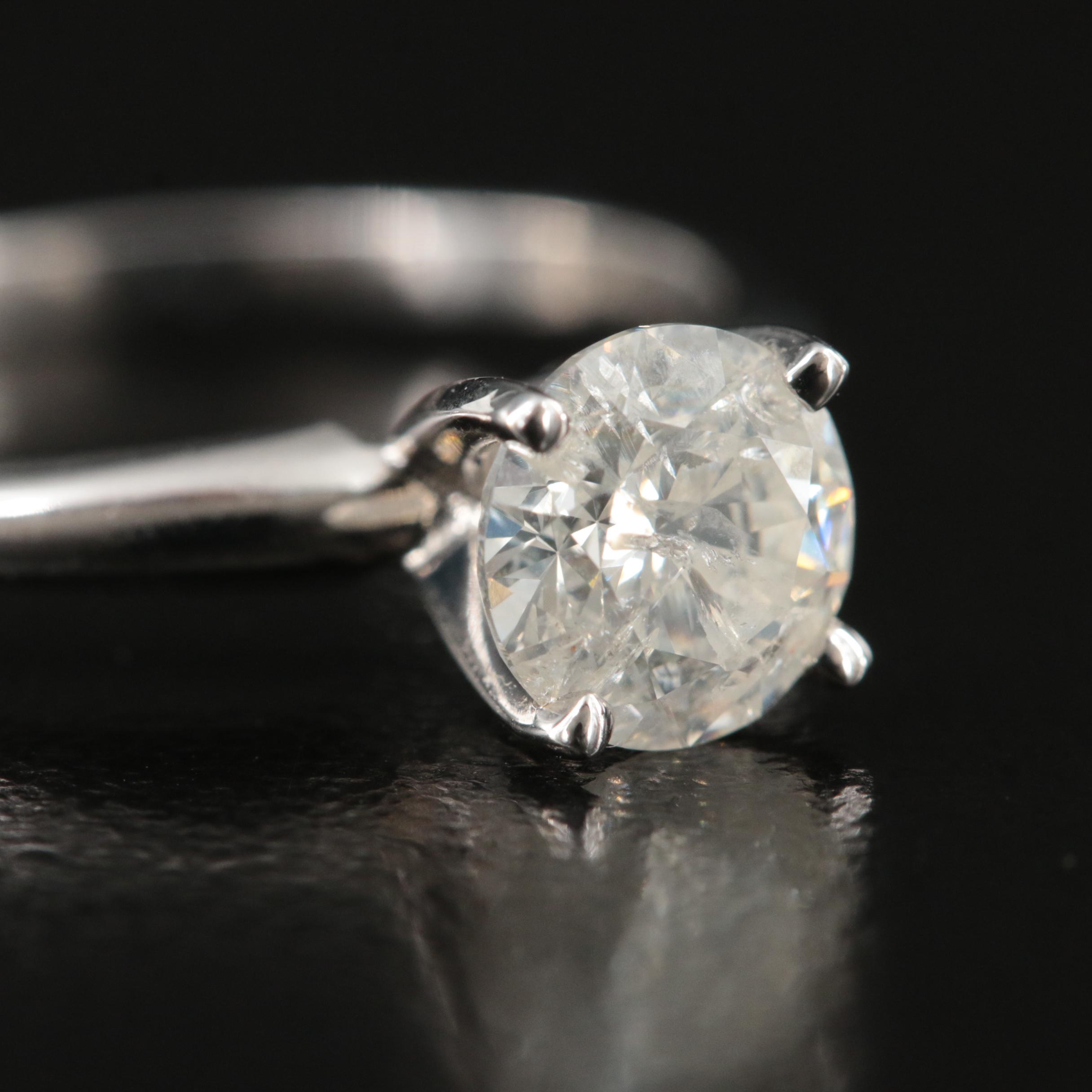10K 1.03 CT Diamond Solitaire Ring