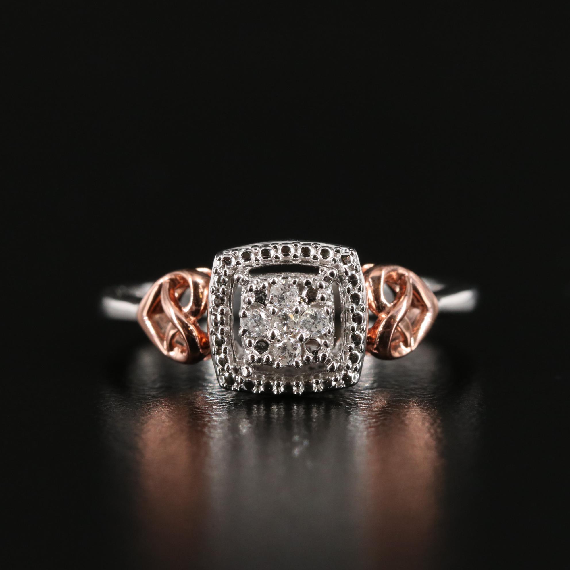 Sterling 0.05 CTW Diamond Ring