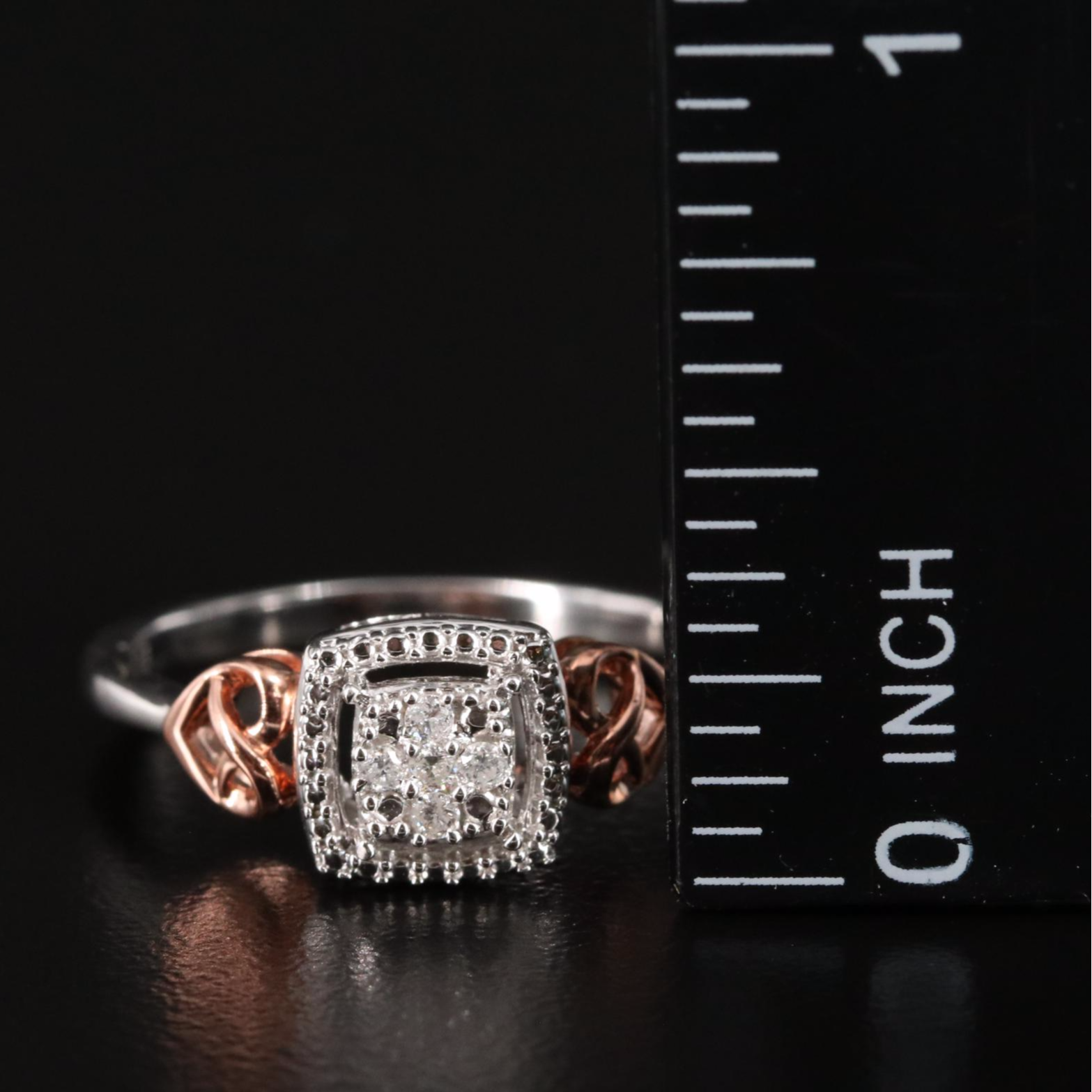 Sterling 0.05 CTW Diamond Ring