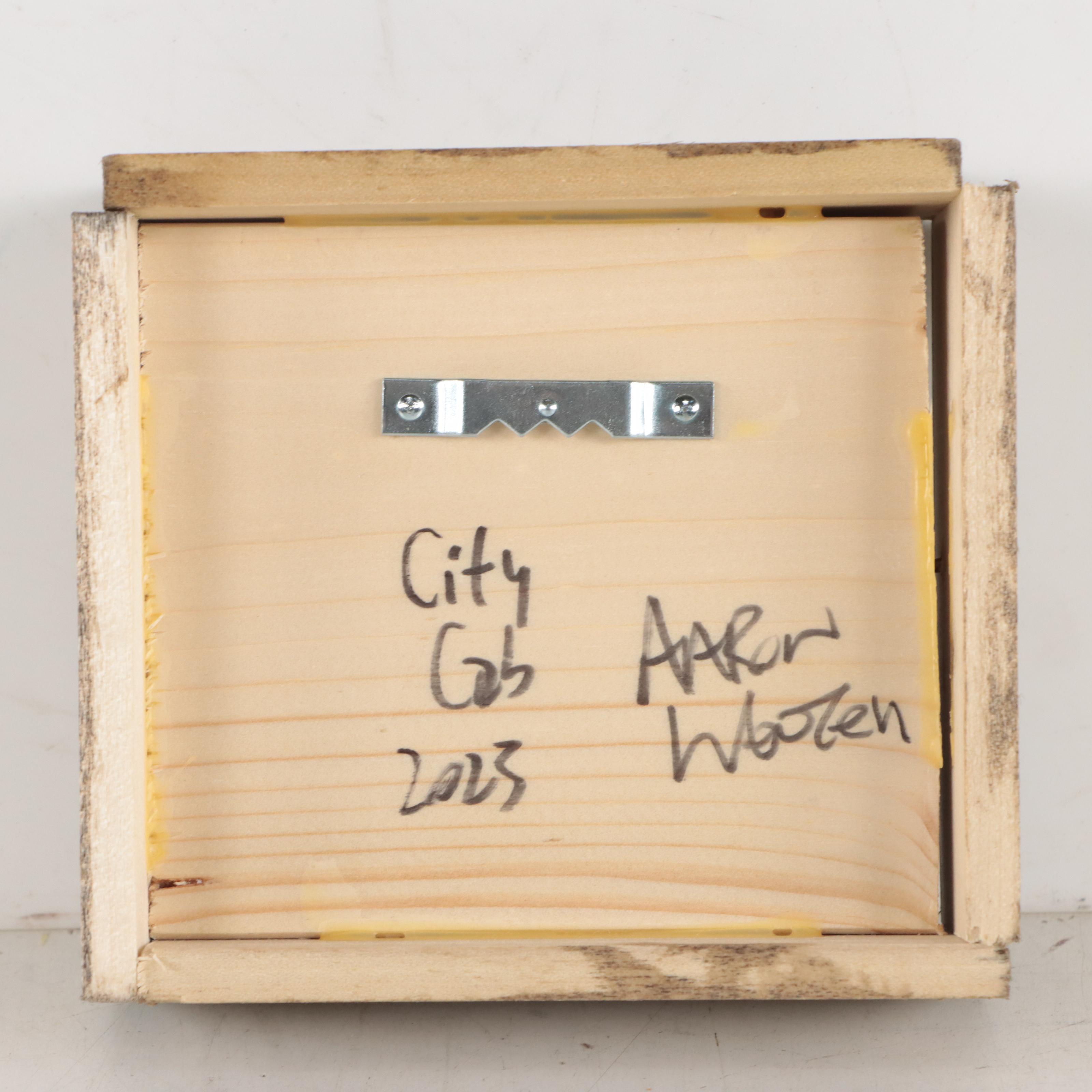 Aaron Wooten Acrylic Painting "City Cab," 2023