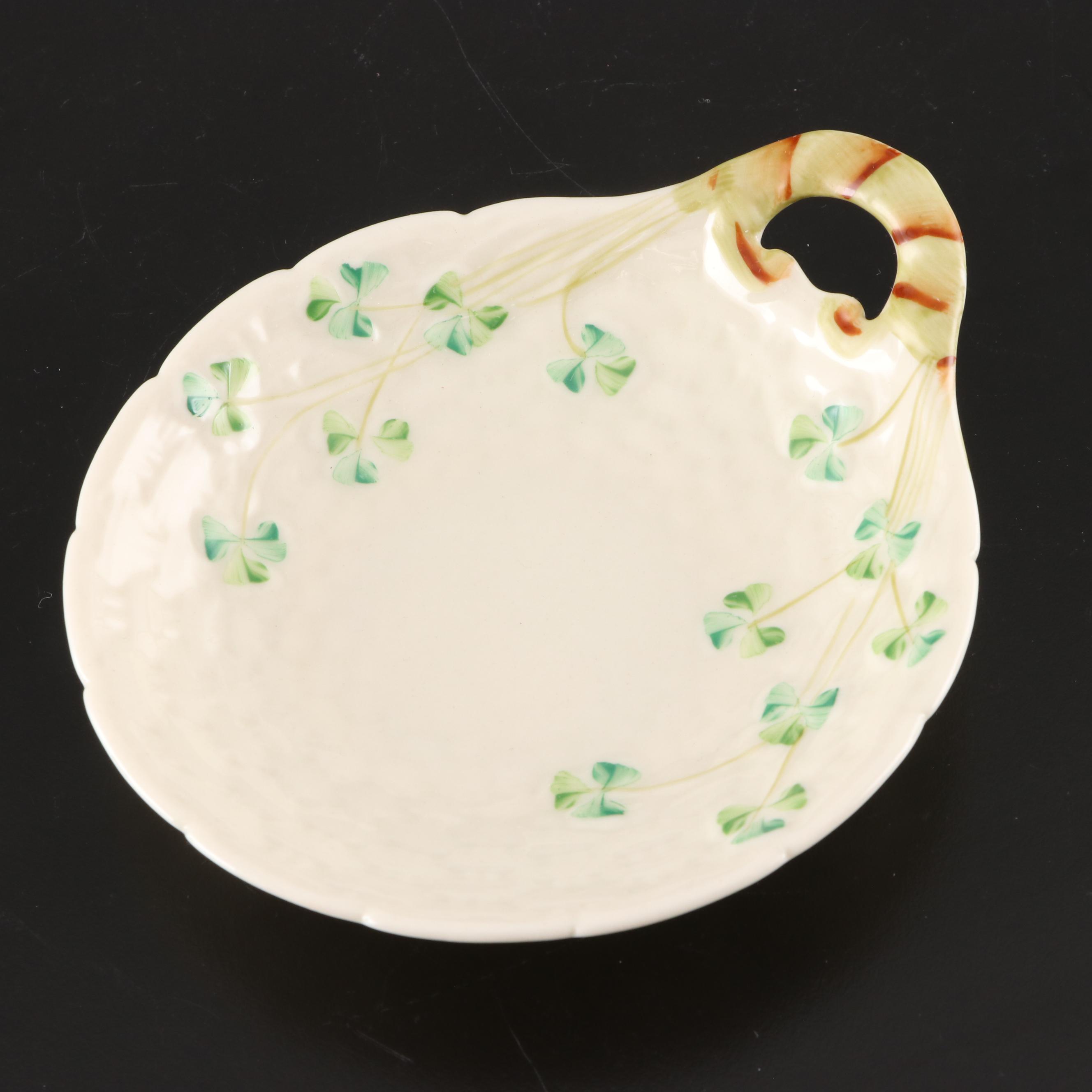 Belleek "Shamrock" His and Hers Porcelain Mugs and Tableware