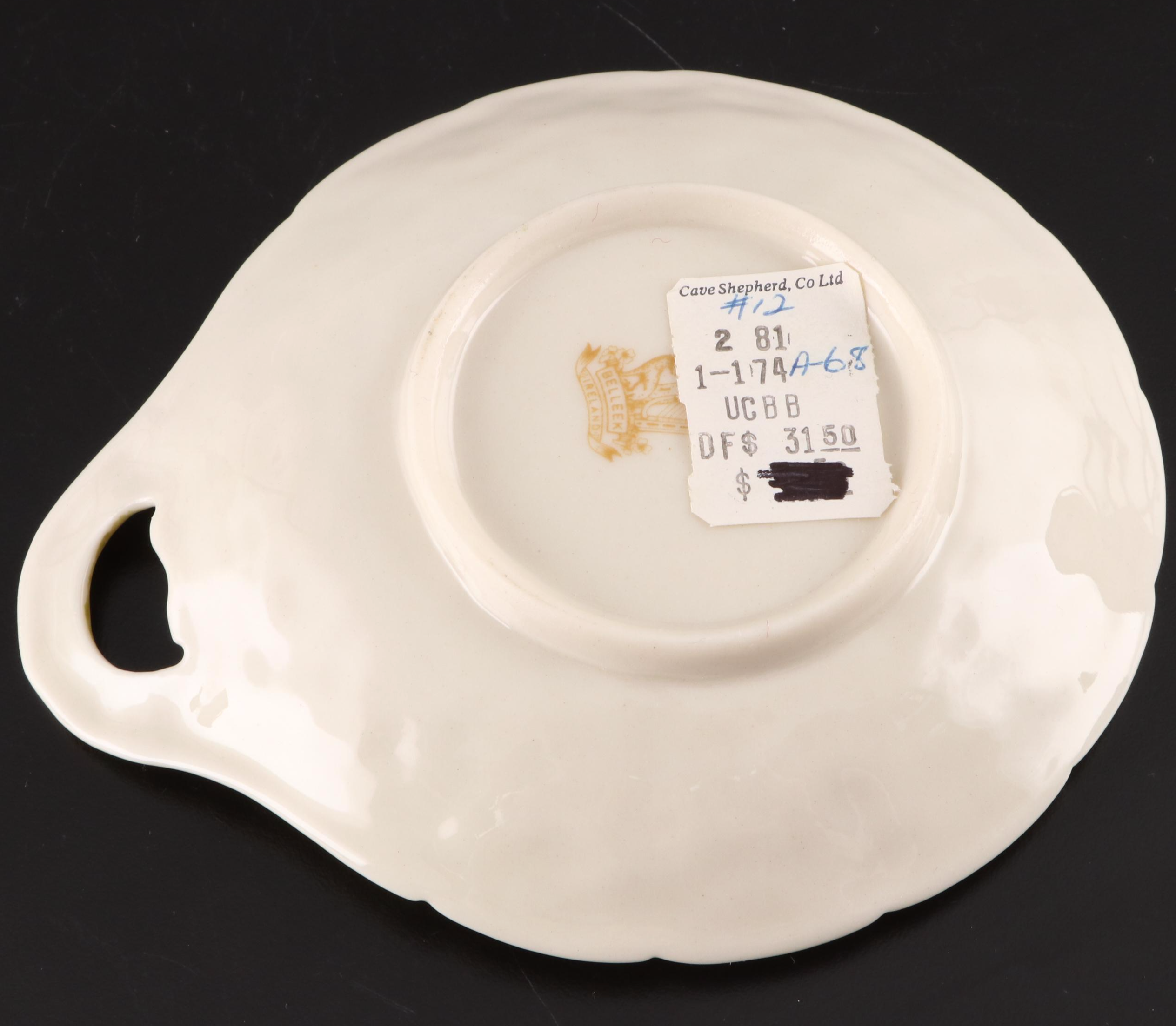 Belleek "Shamrock" His and Hers Porcelain Mugs and Tableware