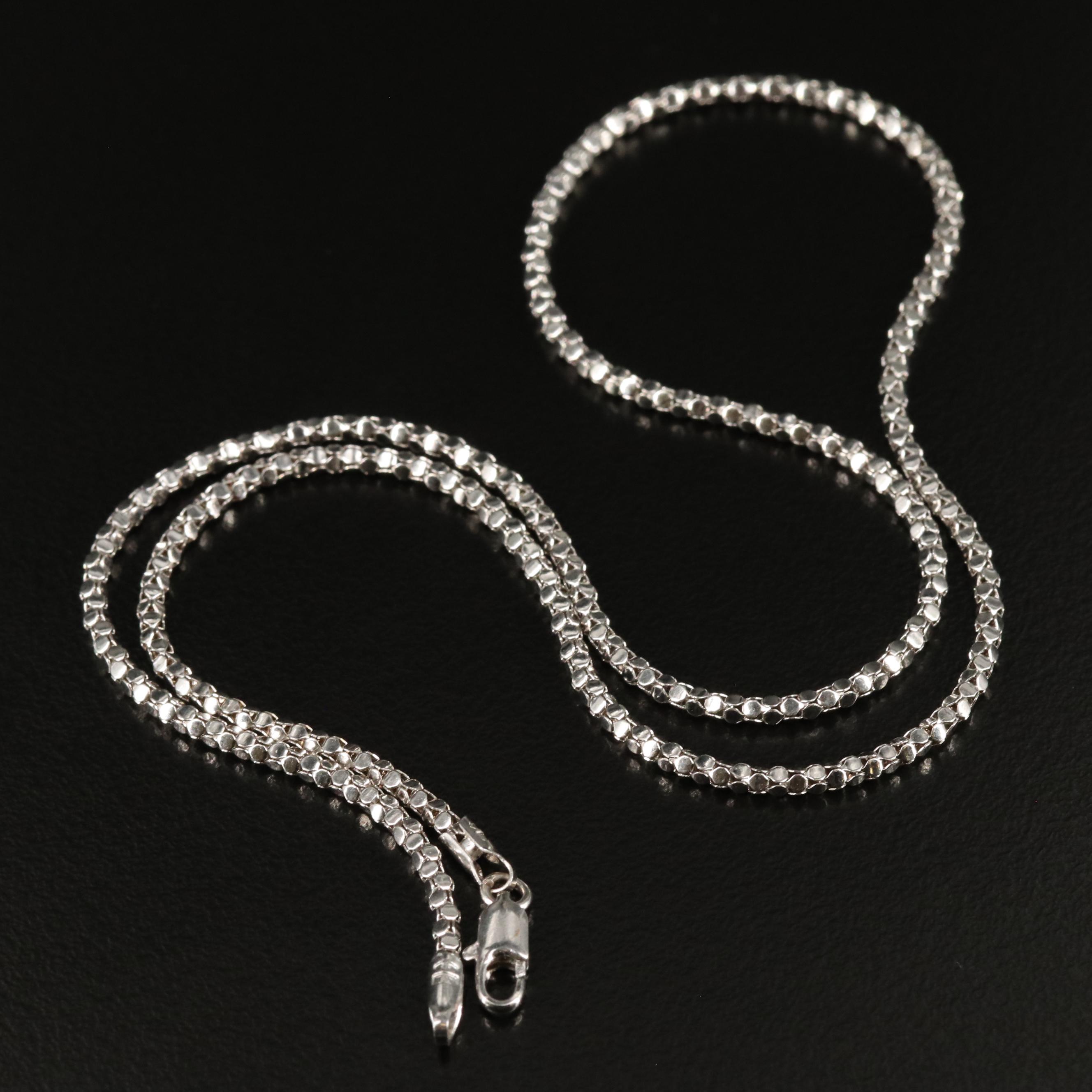 14K Popcorn Chain Necklace