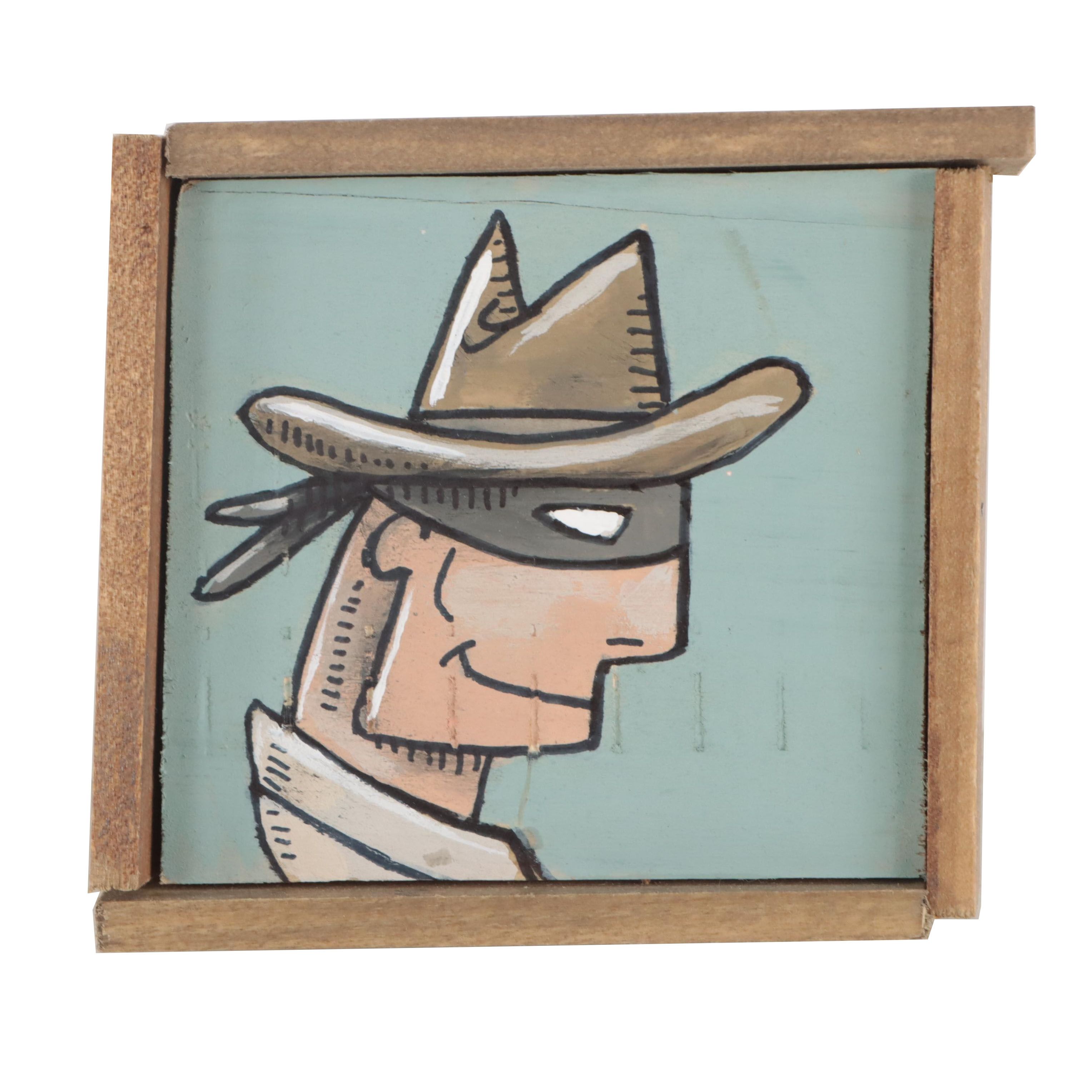 Aaron Wooten Acrylic Painting "The Lone Ranger," 2022