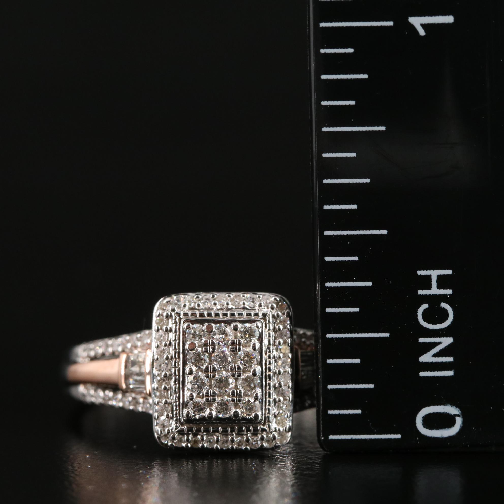 Sterling 0.34 CTW Diamond Ring