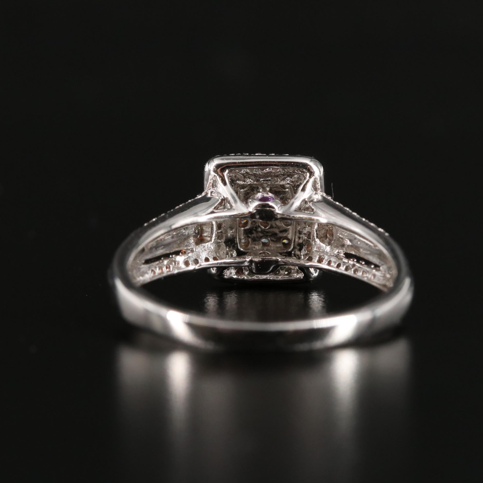 Sterling 0.34 CTW Diamond Ring