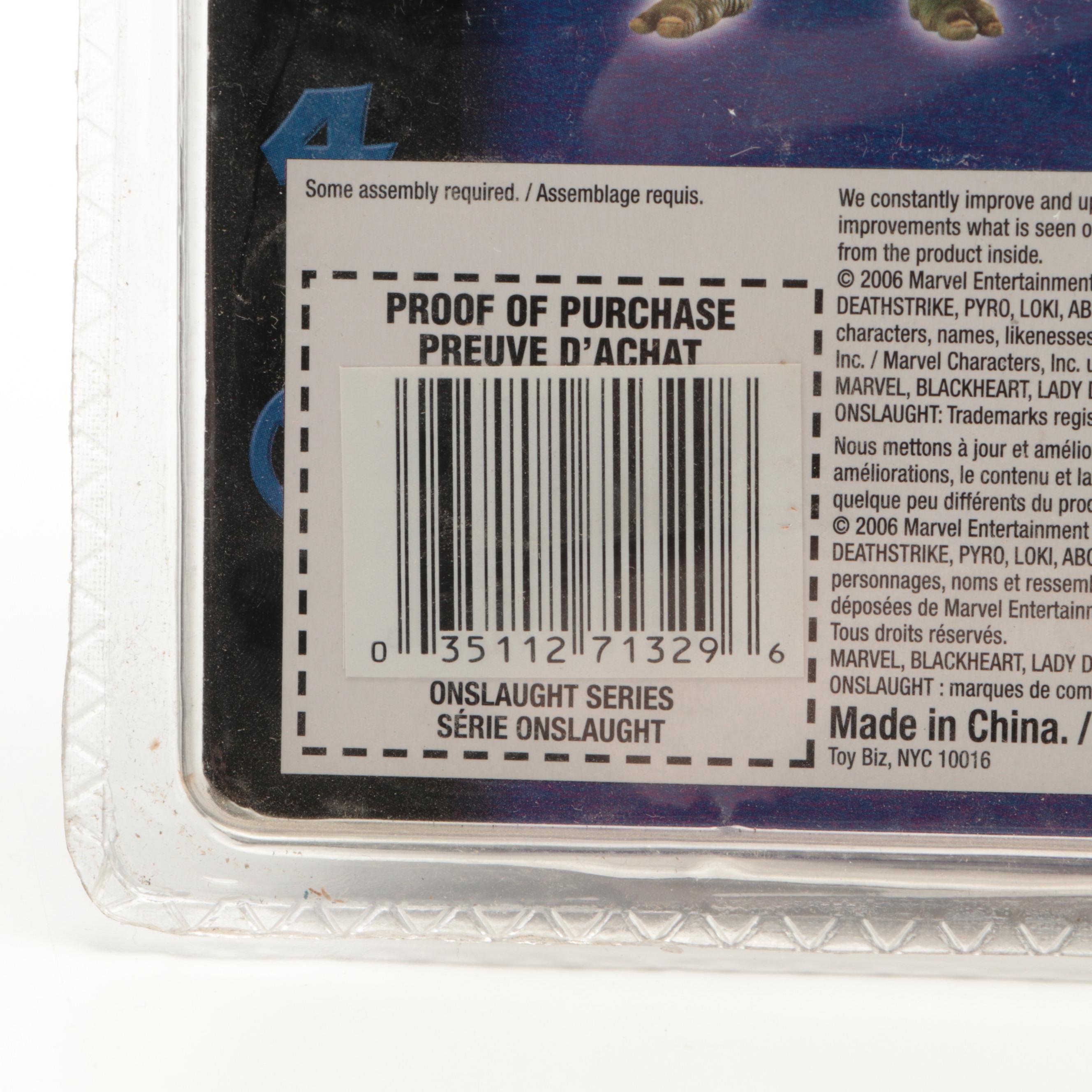 Marvel Legends Action Figures with Comic Books in Original Packaging, 2006