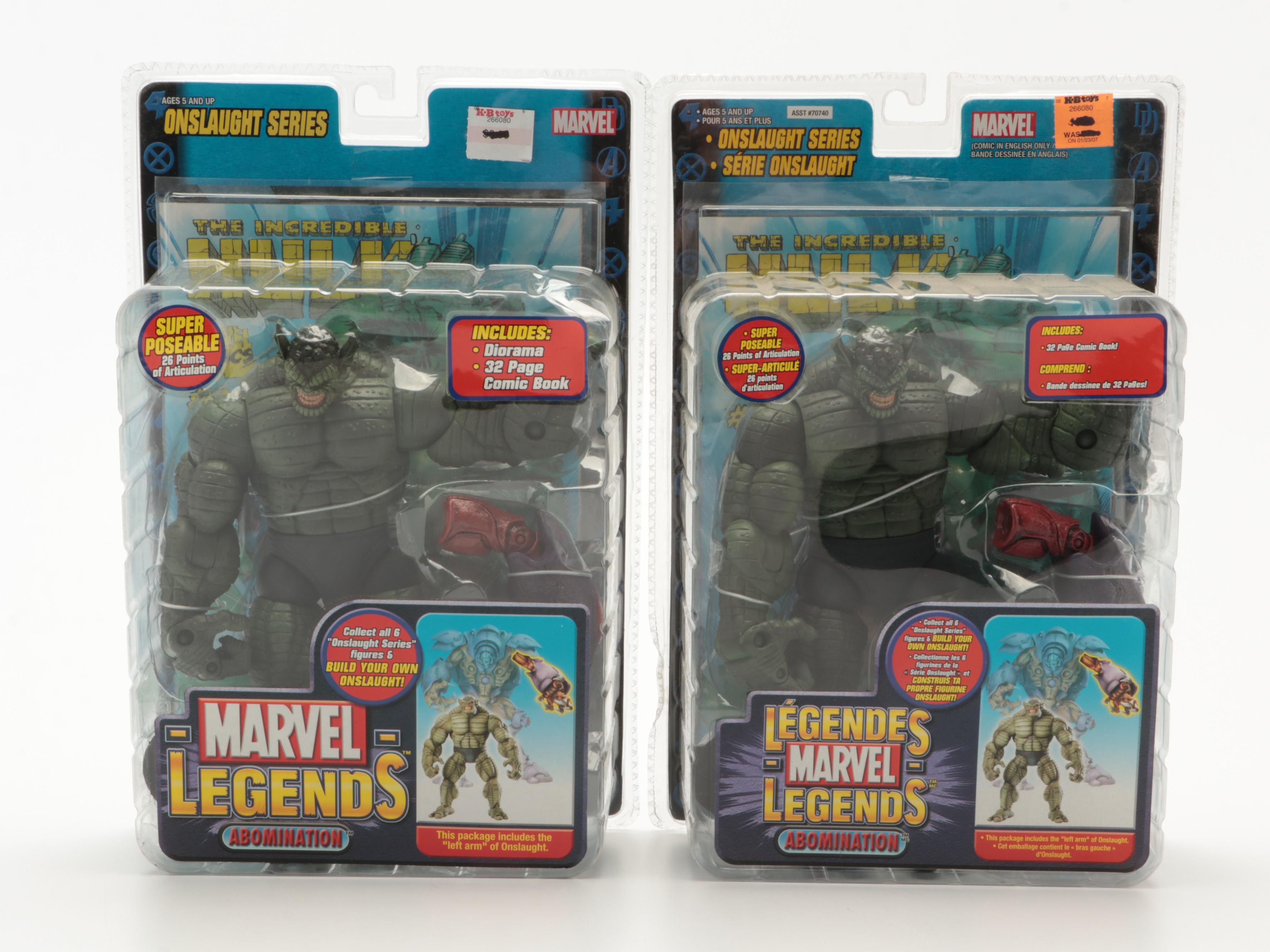 Marvel Legends Action Figures with Comic Books in Original Packaging, 2006