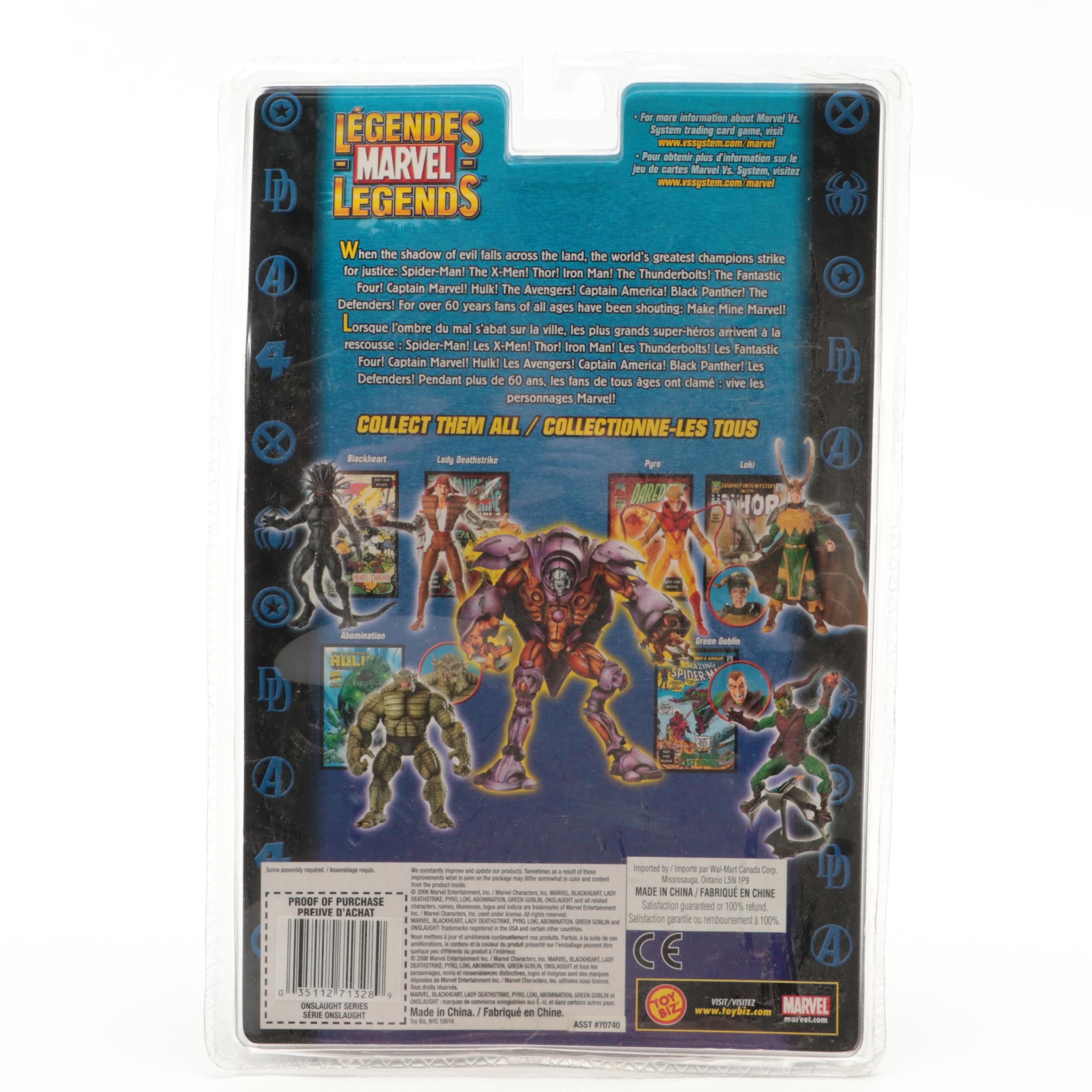 Marvel Legends Action Figures with Comic Books in Original Packaging, 2006