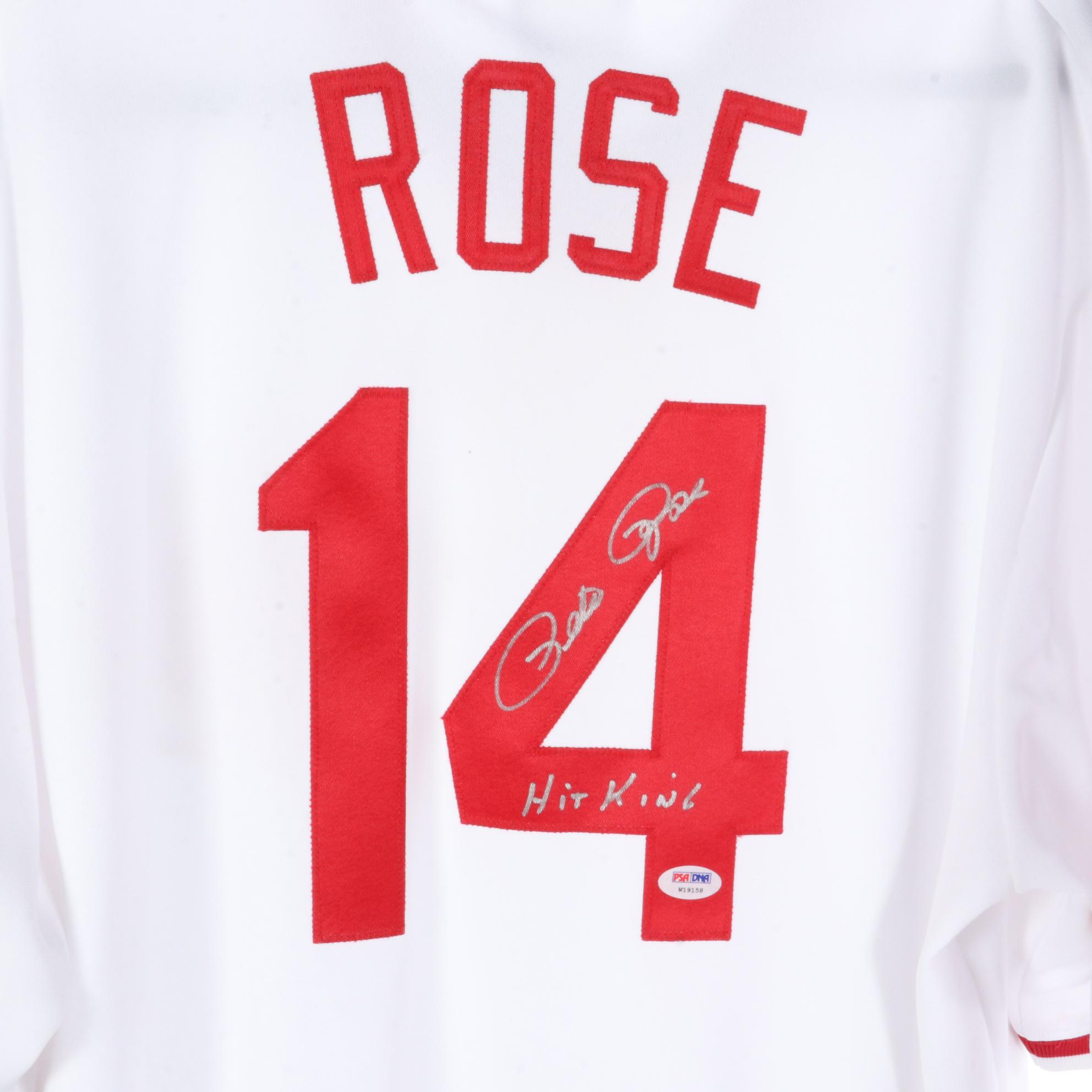 Cincinnati Reds "The Great Eight" Signed Stitched Jerseys, Pete Rose, Tony Perez