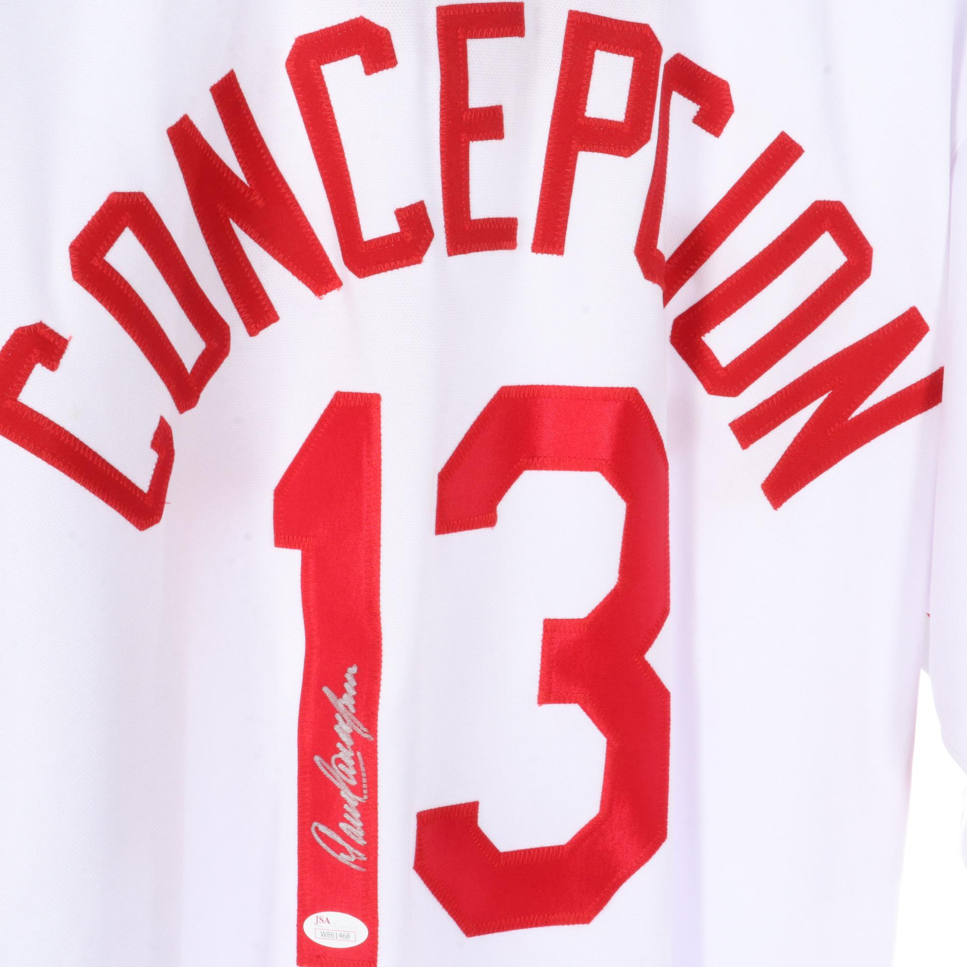 Cincinnati Reds "The Great Eight" Signed Stitched Jerseys, Pete Rose, Tony Perez