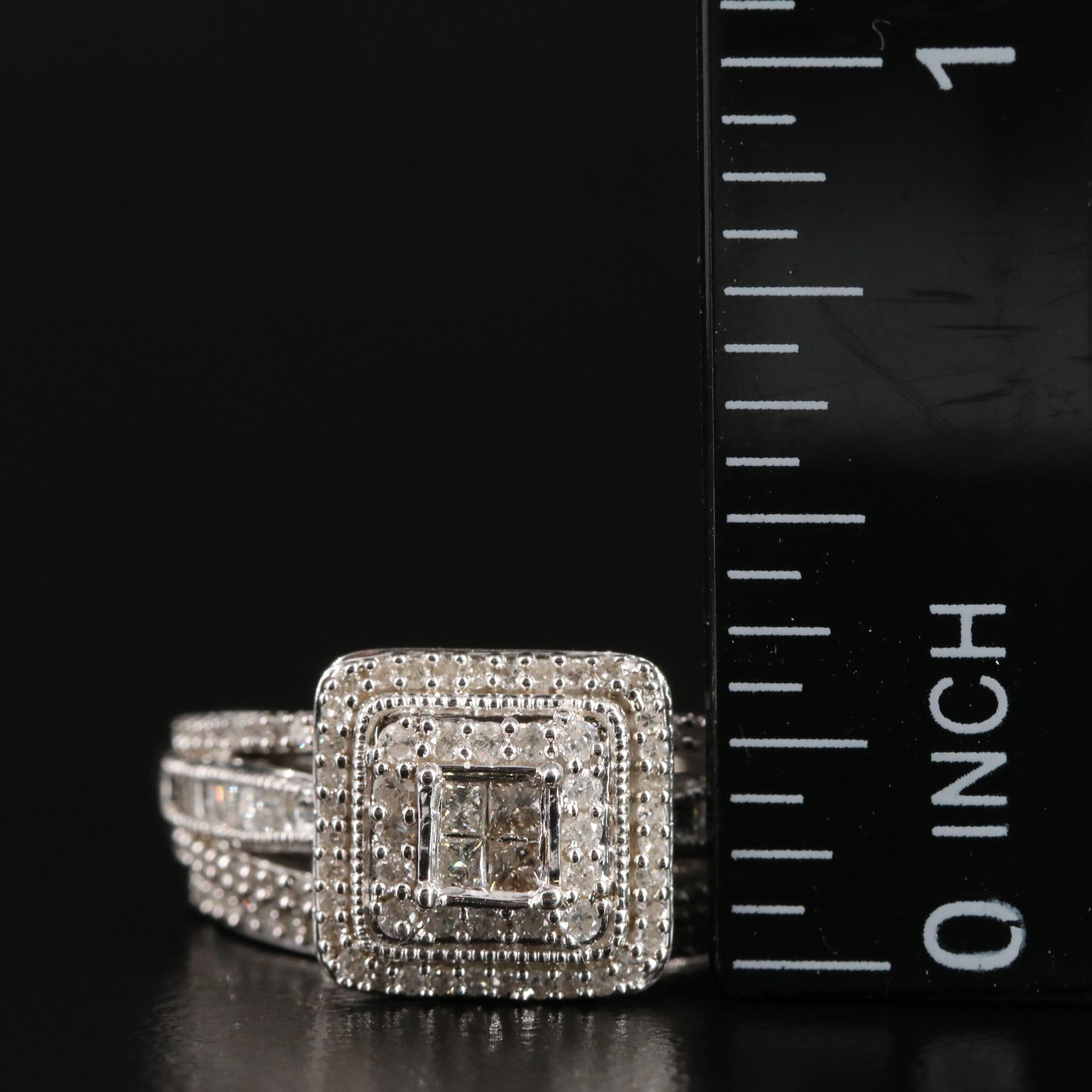 Sterling 0.51 CTW Diamond Ring