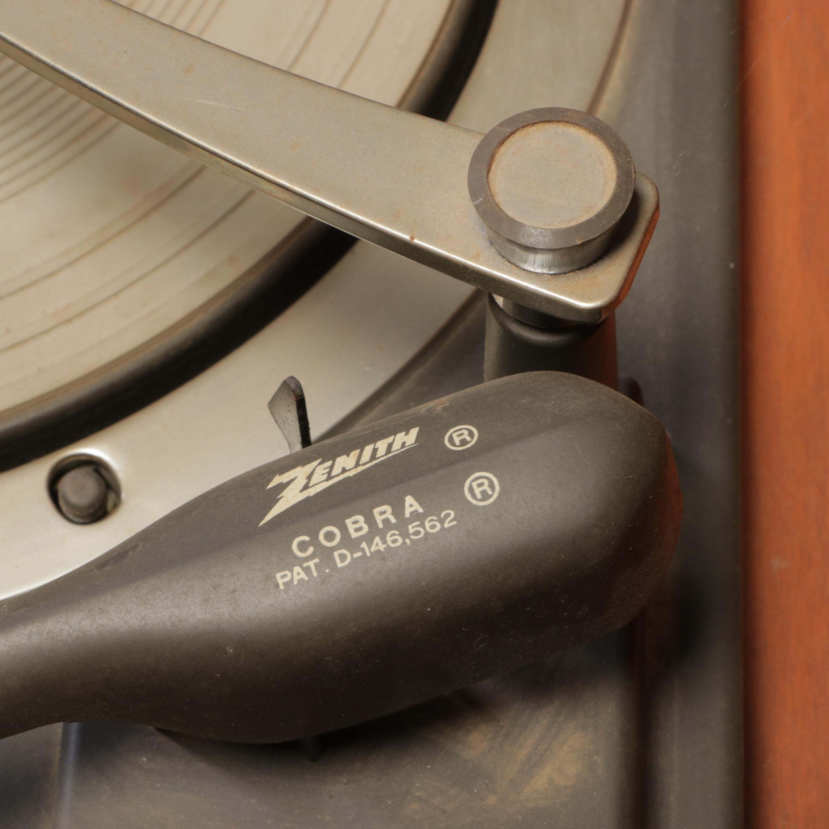 Zenith Stereophonic Hi-Fi Radio Phonograph and Speaker Cabinet, Mid-20th C