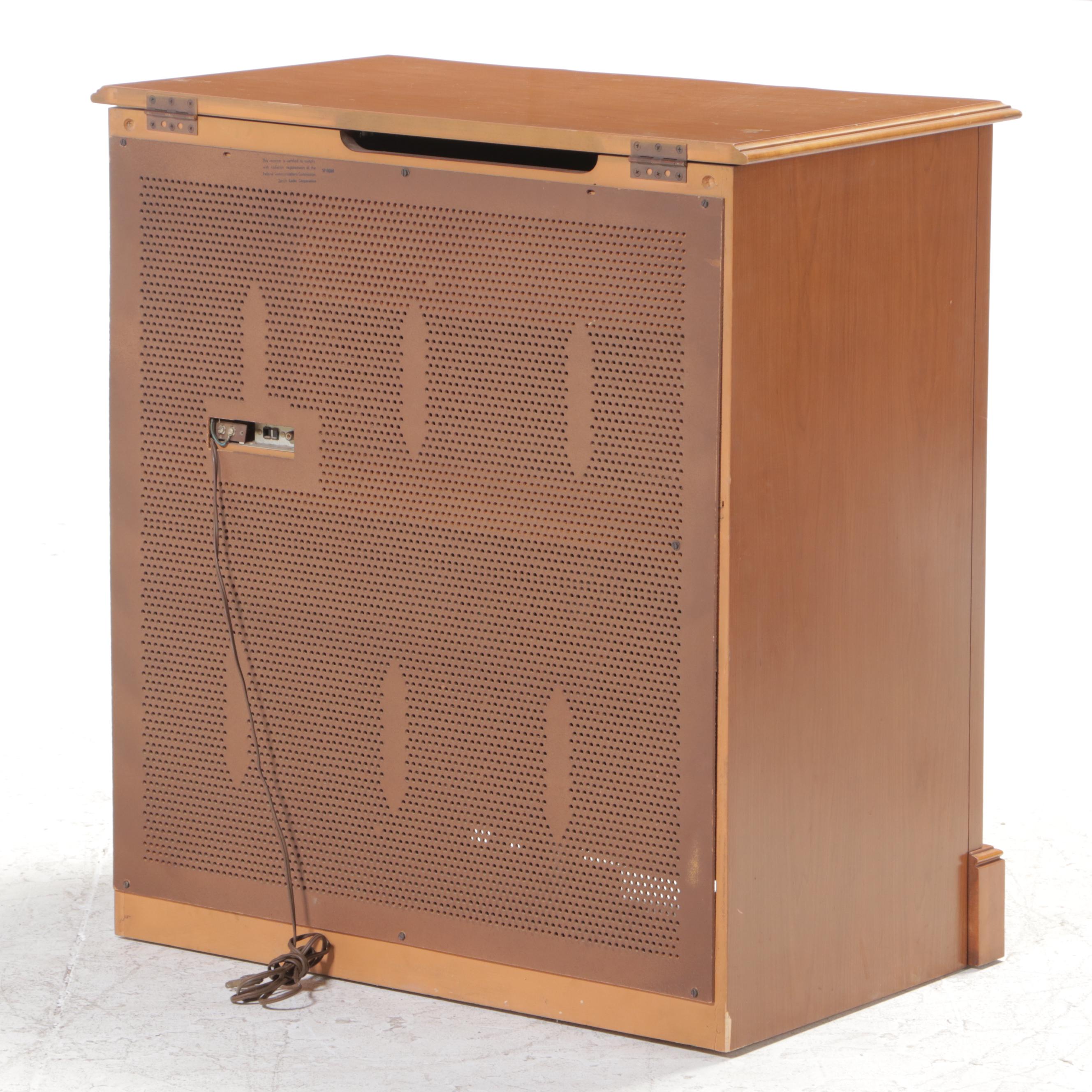 Zenith Stereophonic Hi-Fi Radio Phonograph and Speaker Cabinet, Mid-20th C