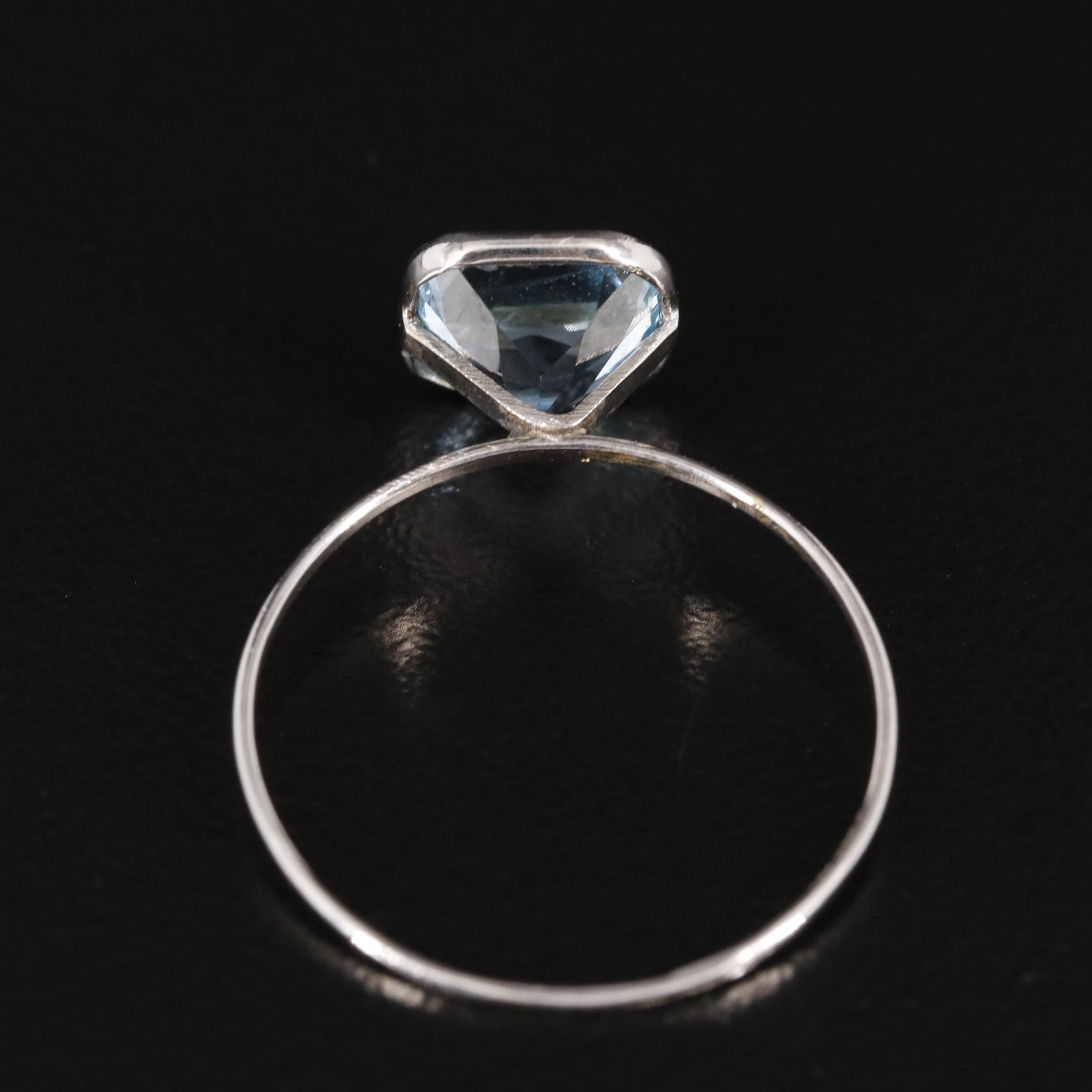 14K Blue Topaz Ring