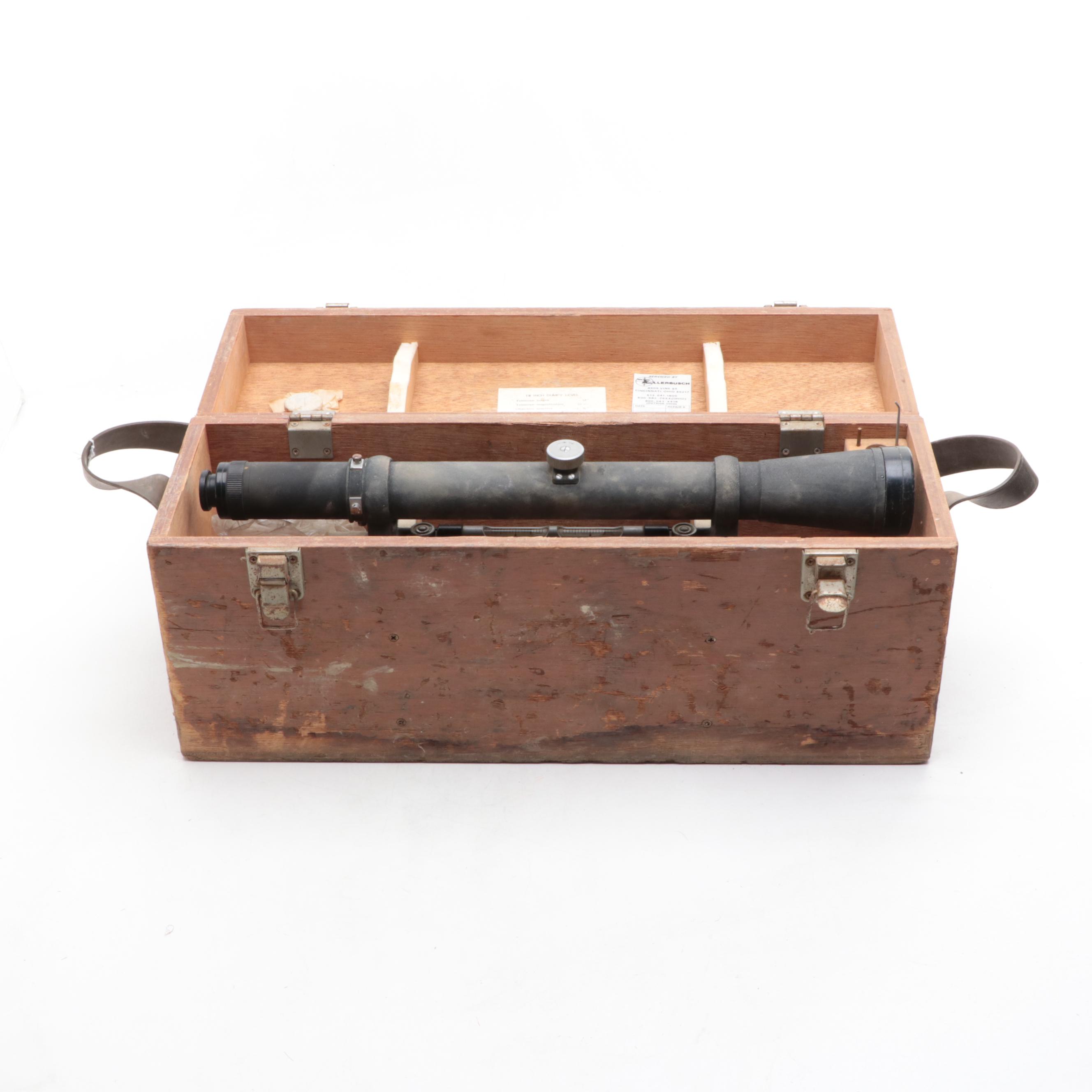 Lietz Sokkisha Survey Telescope and Stand with Case