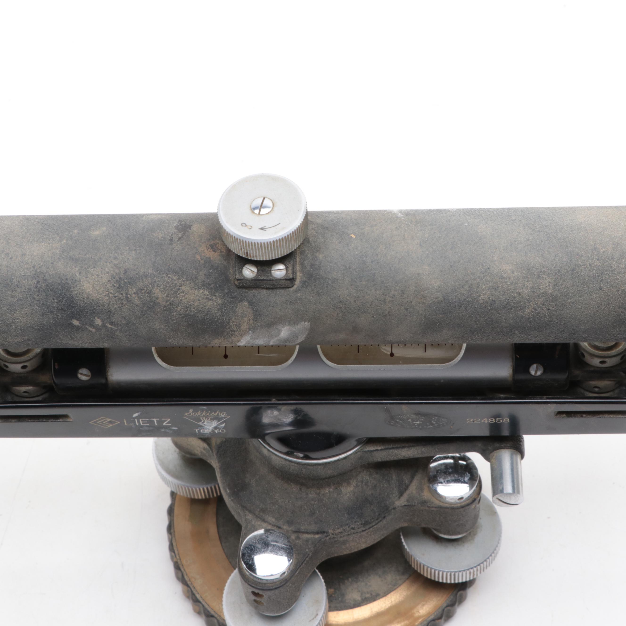 Lietz Sokkisha Survey Telescope and Stand with Case