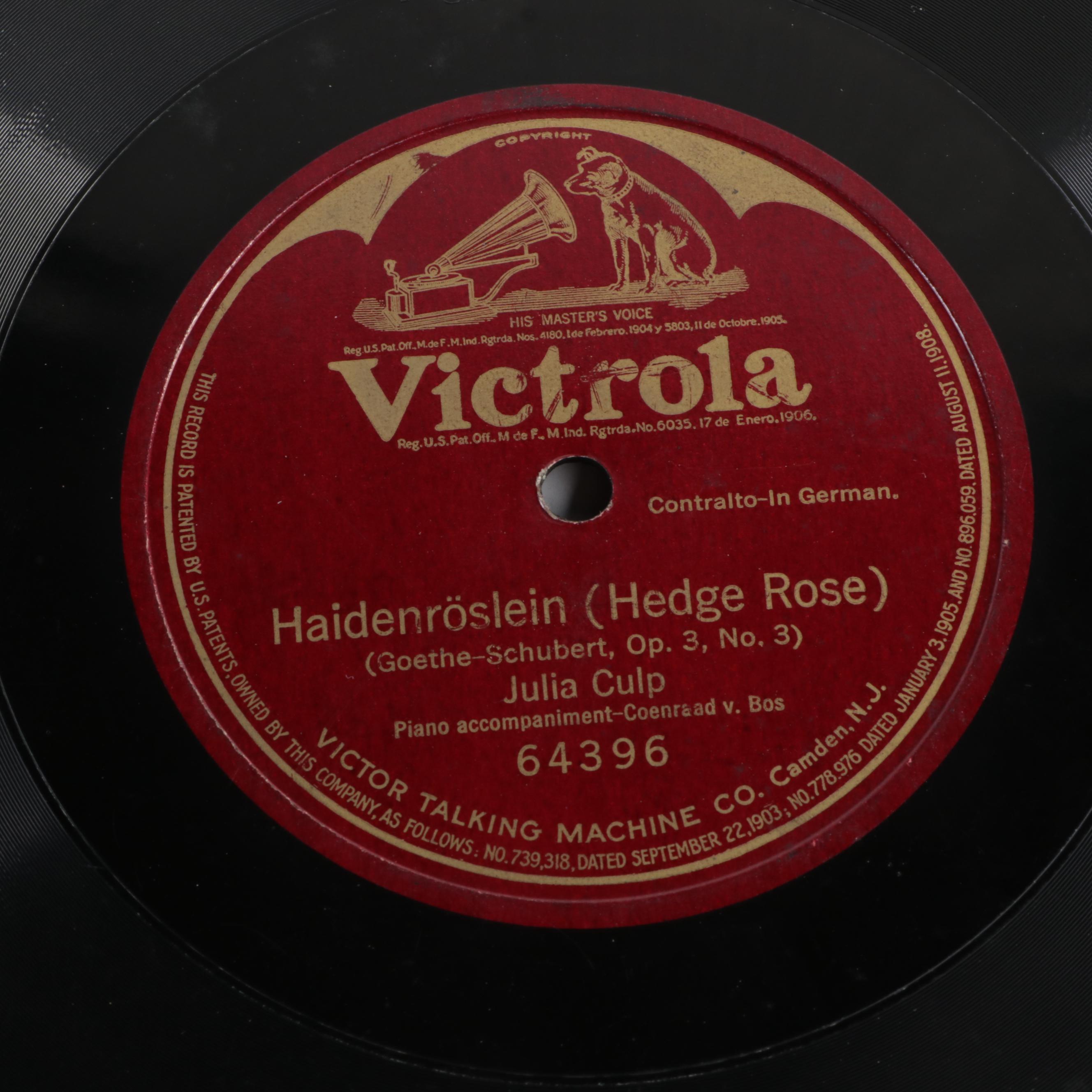 1900s–1920s Victrola, Columbia, Brunswick, More Shellac and Vinyl Records