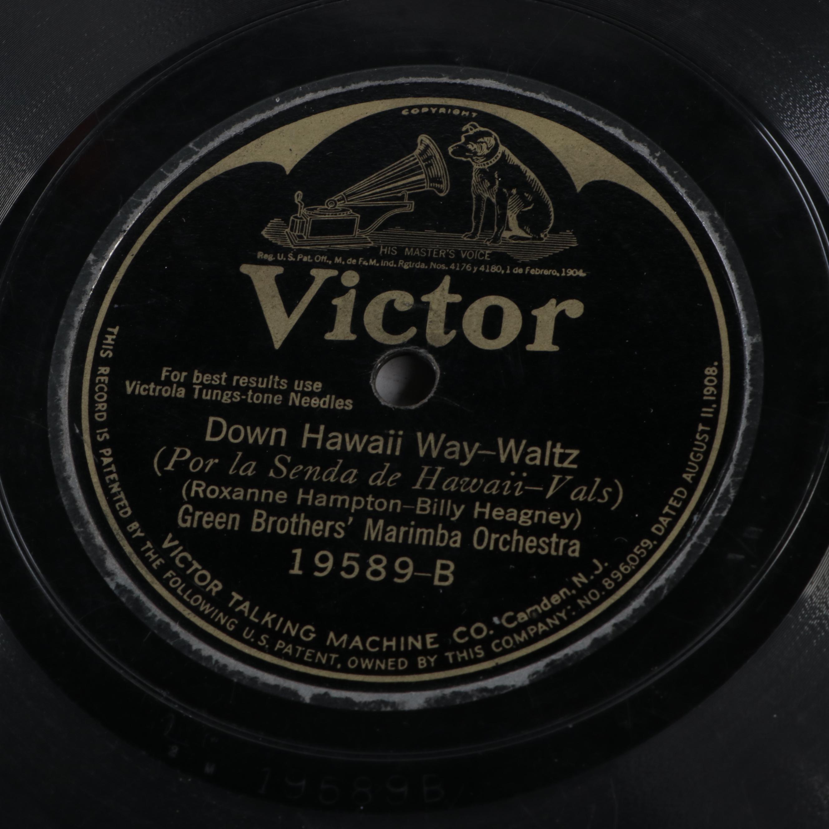 1900s–1920s Victrola, Columbia, Brunswick, More Shellac and Vinyl Records