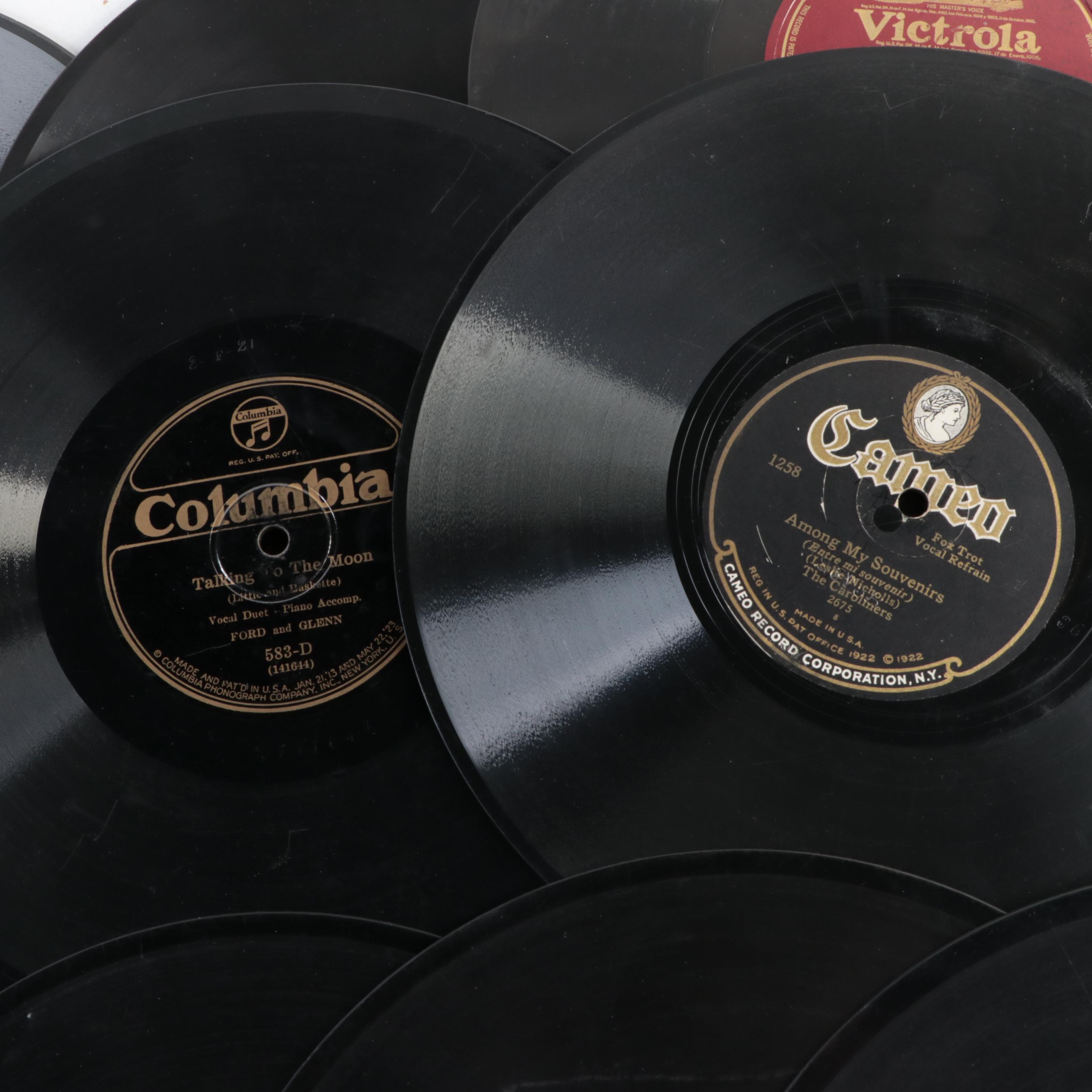 1900s–1920s Victrola, Columbia, Brunswick, More Shellac and Vinyl Records