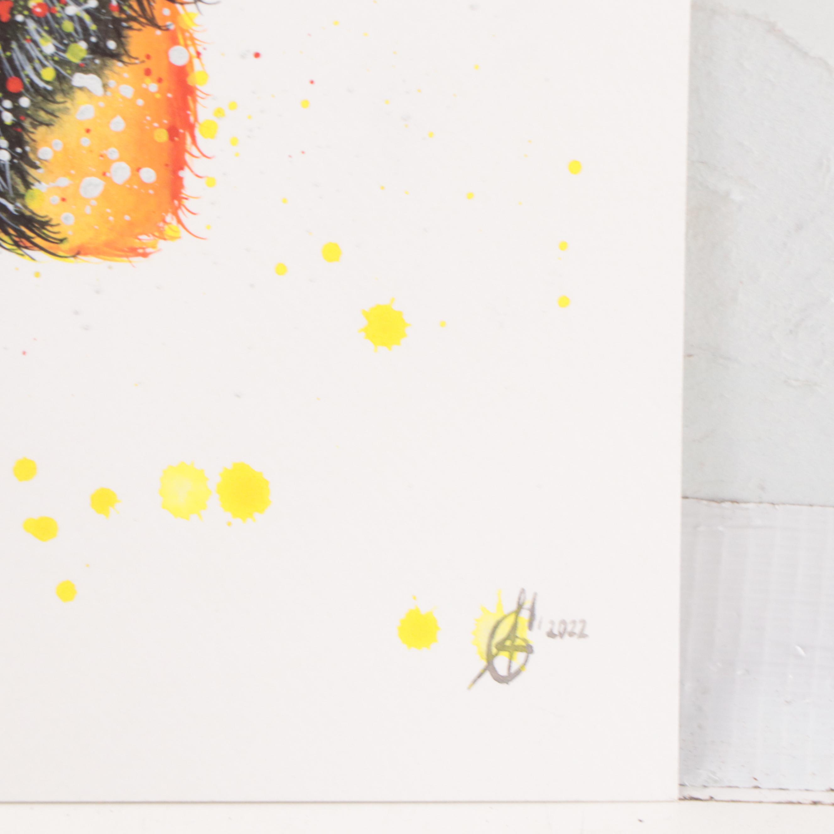 Alyona Glushchenko Watercolor Painting of Bee, 2022