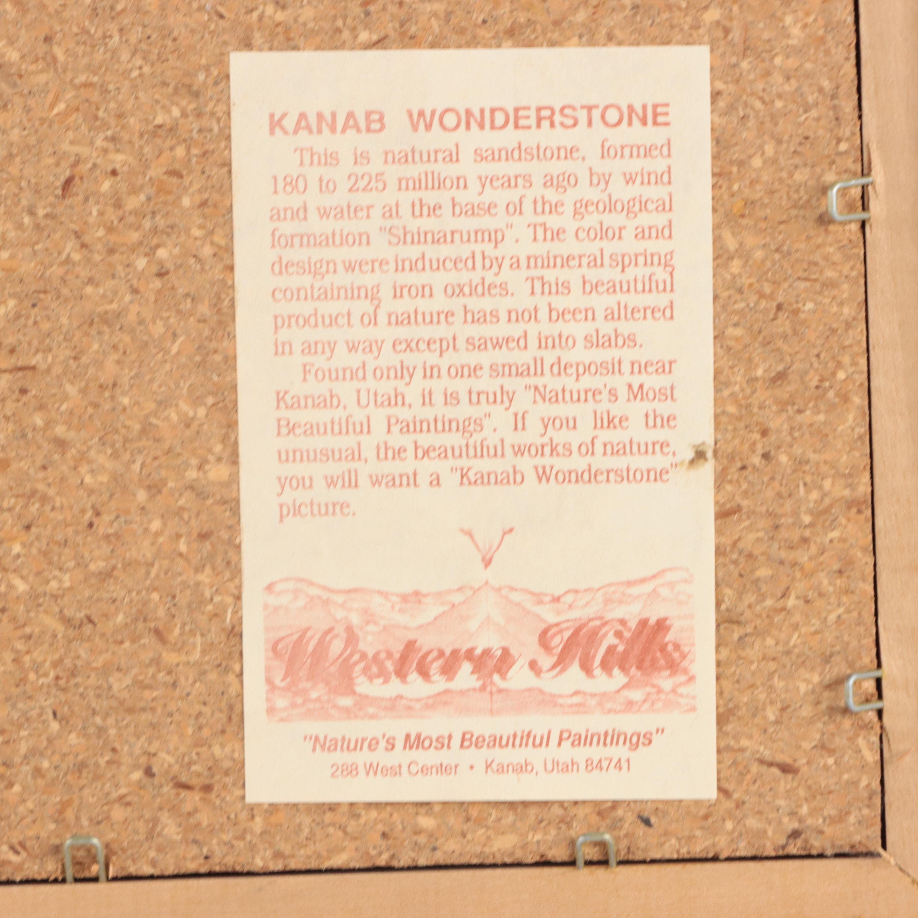 Mounted Kanab Sandstone "Landscape" Specimen