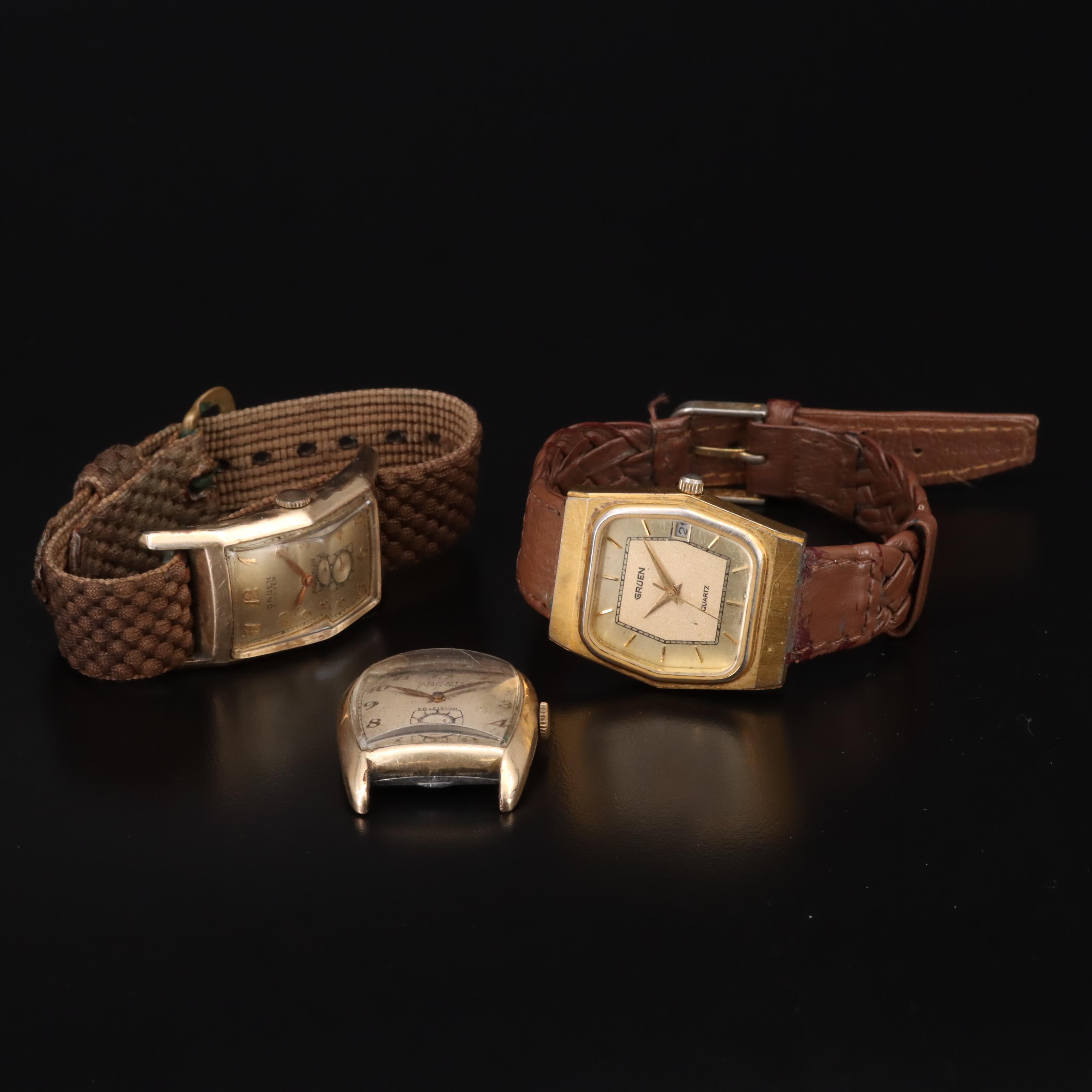 Trio of Vintage Gruen Watches